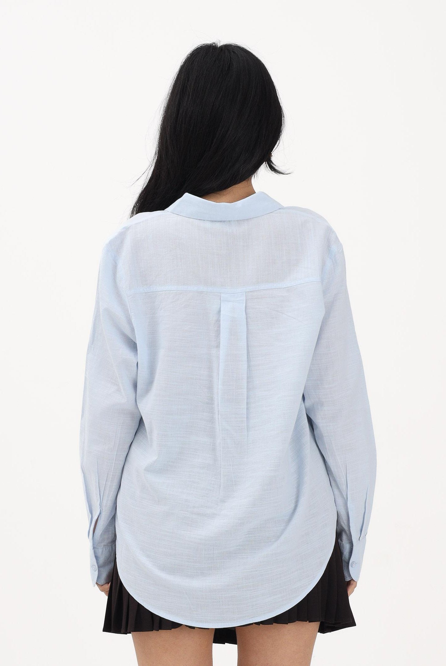 JDY Camicia a manica lunga celeste da donna 15351414 KEBL JDY