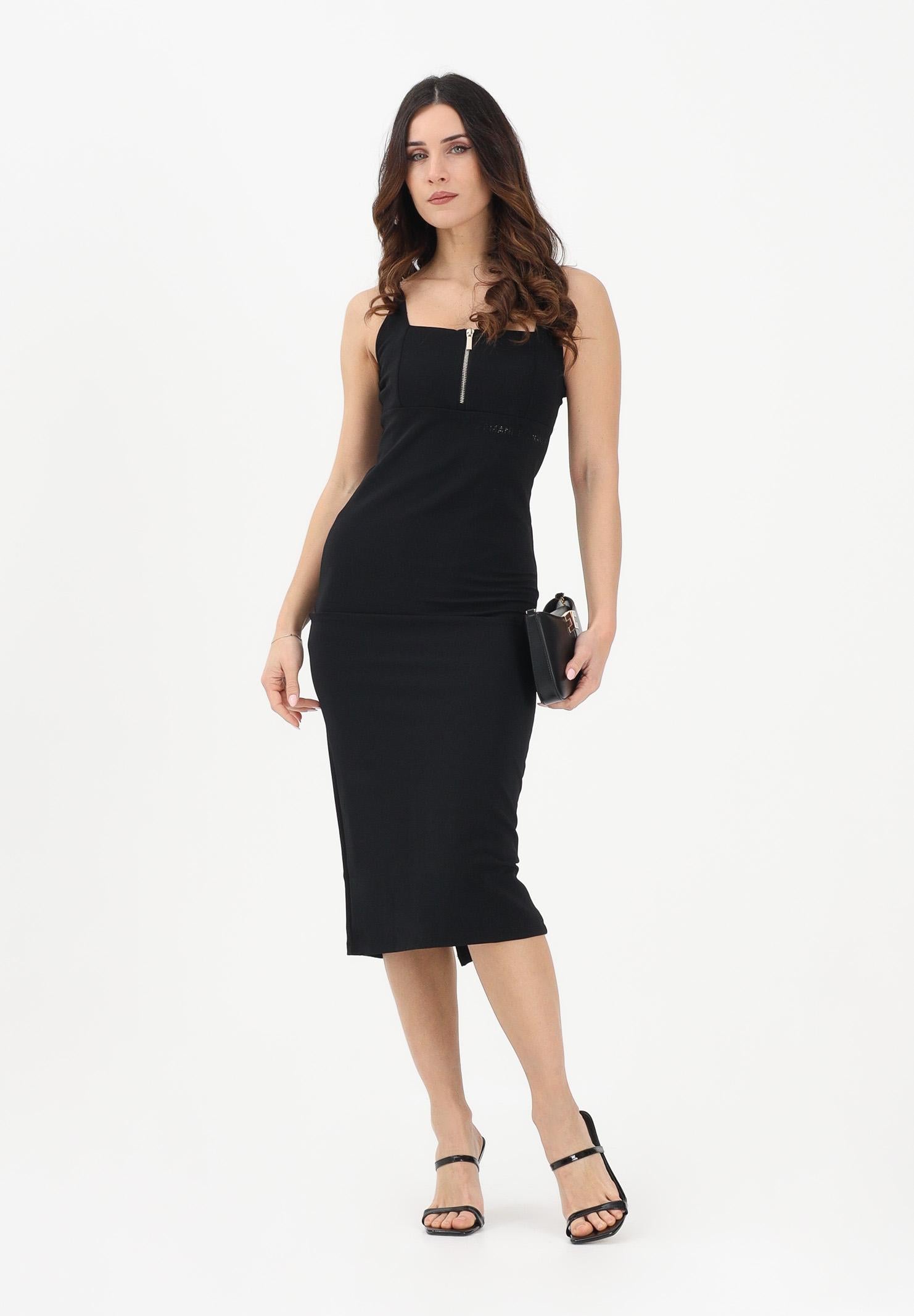 ARMANI EXCHANGE Abito midi nero da donna XW002056AF21295 UC001 ARMANI EXCHANGE