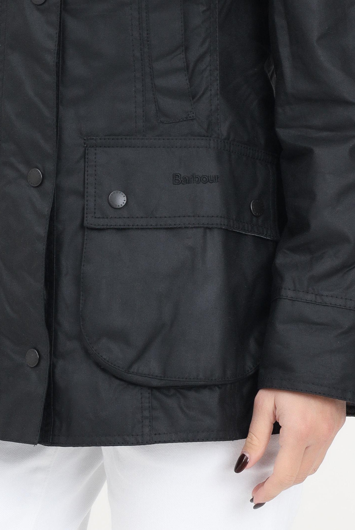 BARBOUR Giubbotto impermeabile Beadnell nero da donna 242-LWX0667LWX BK11 BARBOUR