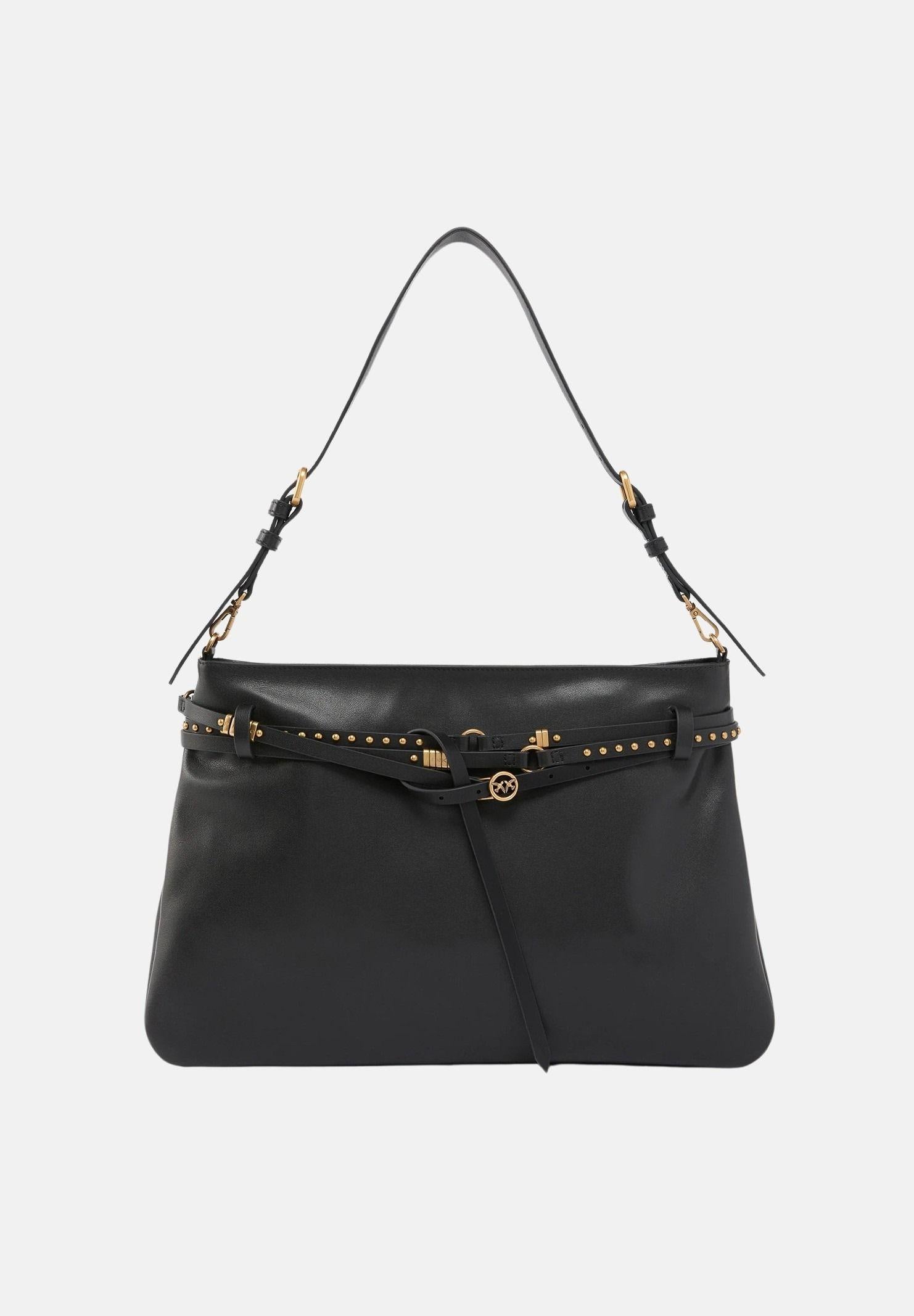 PINKO Borsa a spalla Belt Bag Big nera da donna 105903A0QO Z99Q PINKO