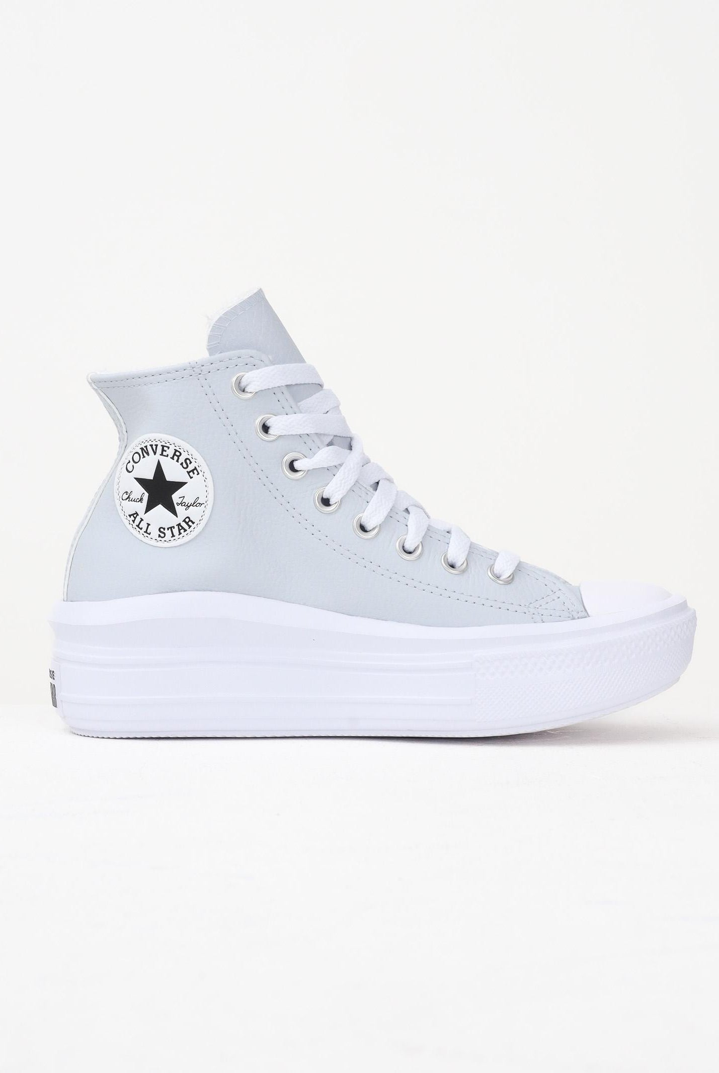 CONVERSE Sneakers Chuck Taylor All Star Move Platform Leather ghiaccio da donna A14415C . CONVERSE