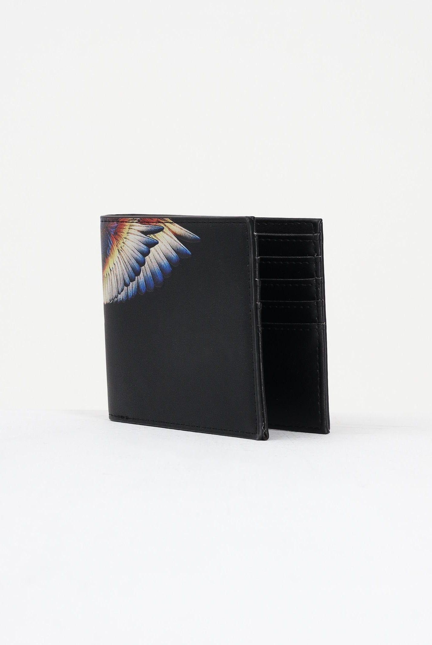 MARCELO BURLON COUNTY OF MILAN Portafogli nero da uomo con stampa COMAF250176 MARCELO BURLON COUNTY OF MILAN