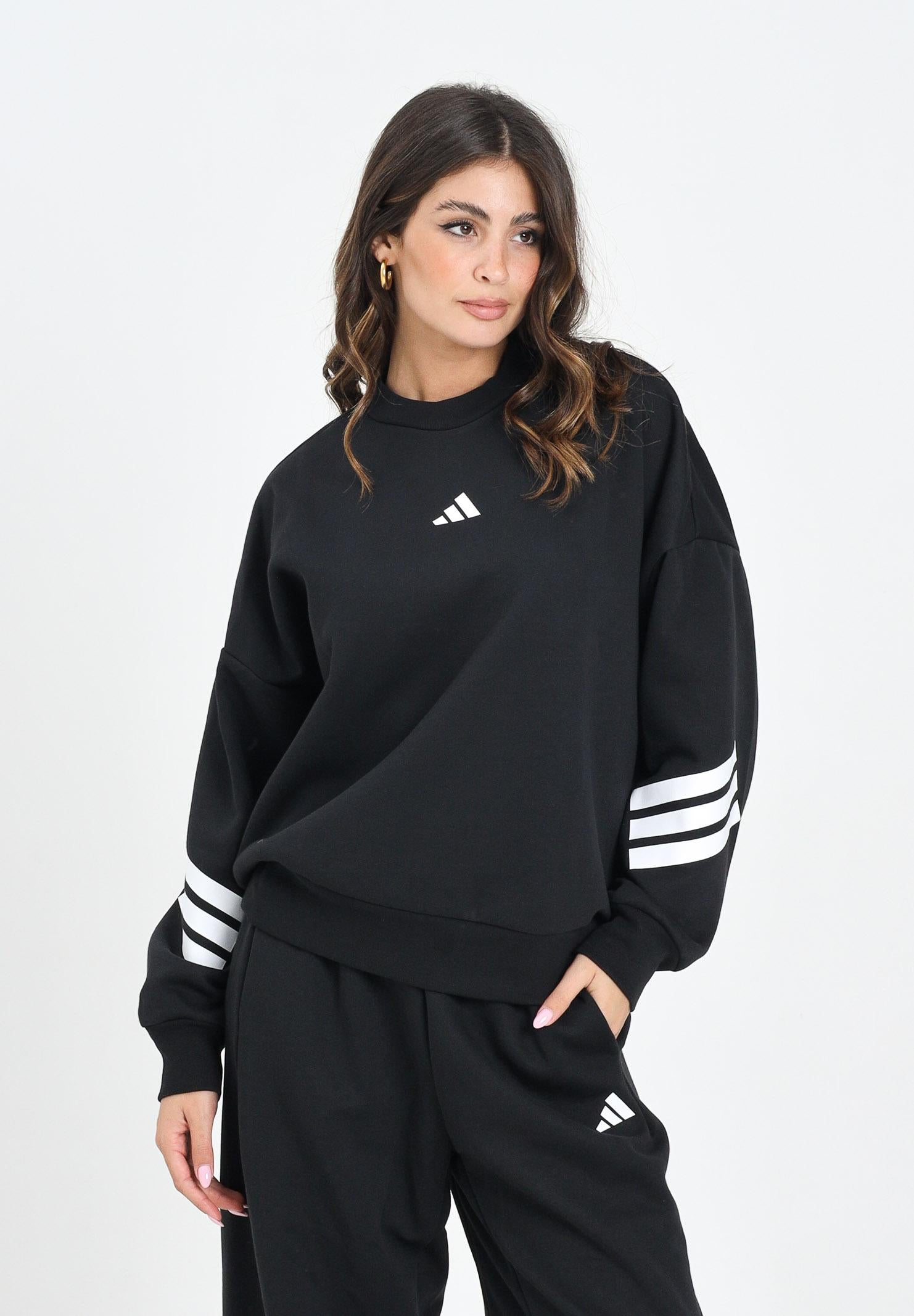 ADIDAS PERFORMANCE Felpa girocollo Future Icons nera da donna JE0203 ADIDAS PERFORMANCE