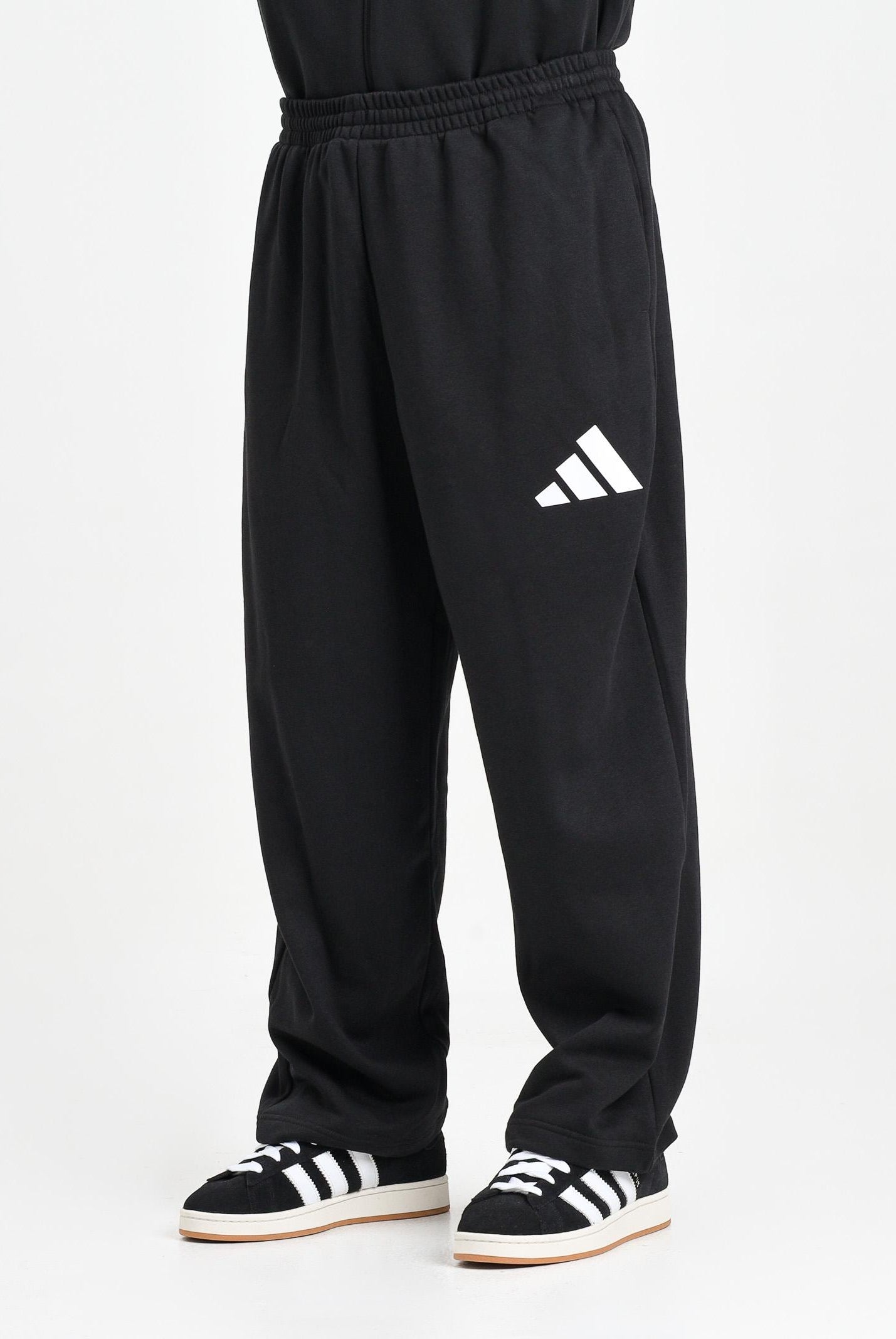 ADIDAS PERFORMANCE Pantalone sportivo Essentials Wide Leg 3 Bar Logo nero da uomo JF3567 ADIDAS PERFORMANCE