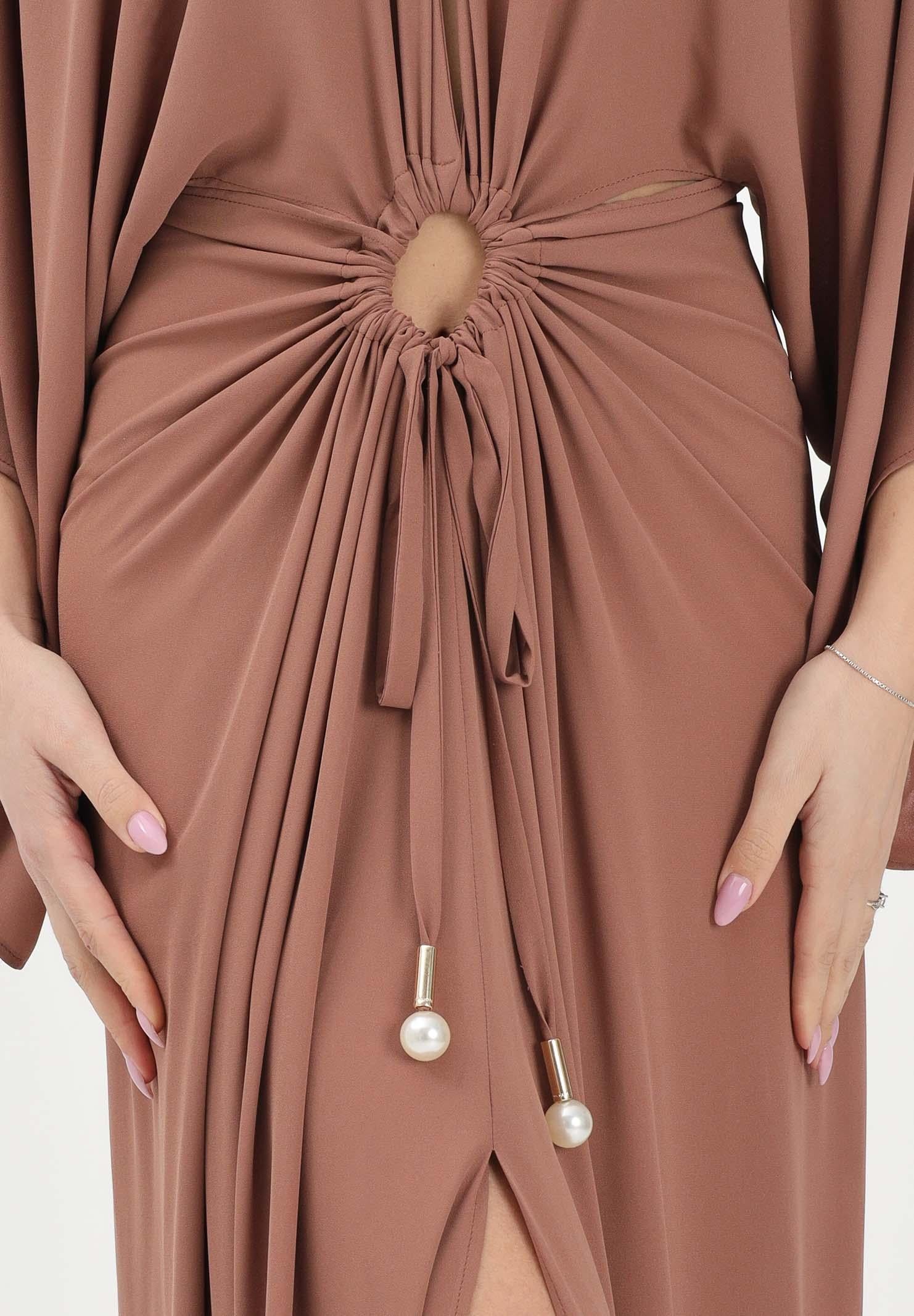 ALMA SANCHEZ Abito lungo Wiki caramello da donna AS26089TG CA ALMA SANCHEZ