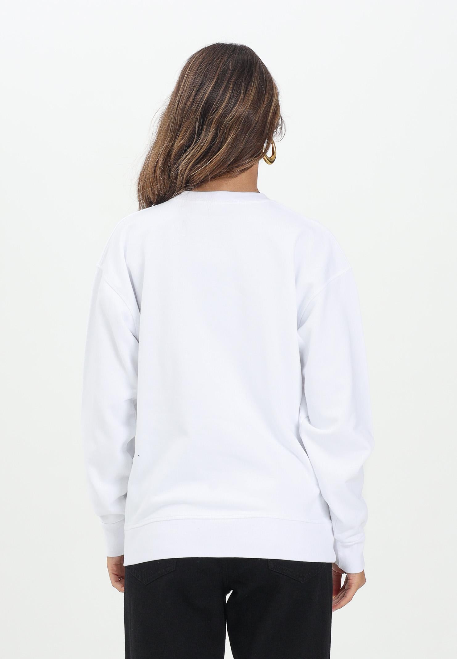 DSQUARED2 Felpa girocollo bianca per donna, ragazzi e bambini con stampa logo DQ2739D0094 DQ100 DSQUARED2