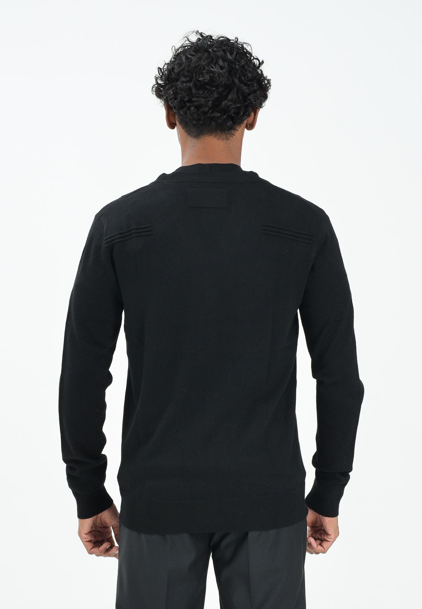 PATRIZIA PEPE Cardigan nero da uomo 5K0176K124 K102 PATRIZIA PEPE