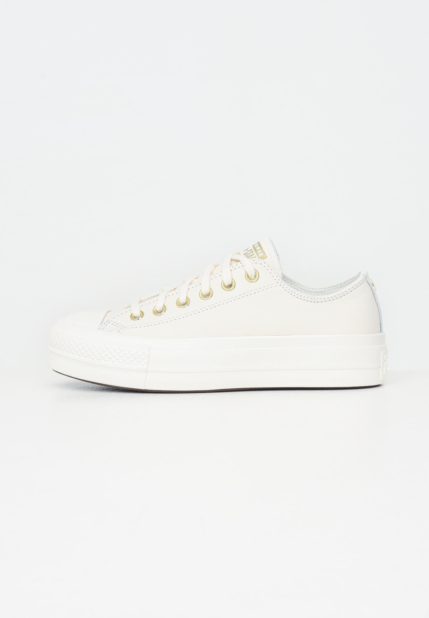 CONVERSE Sneakers CHUCK TAYLOR ALL STAR LIFT PLATFORM GOLD panna da donna A12765C . CONVERSE