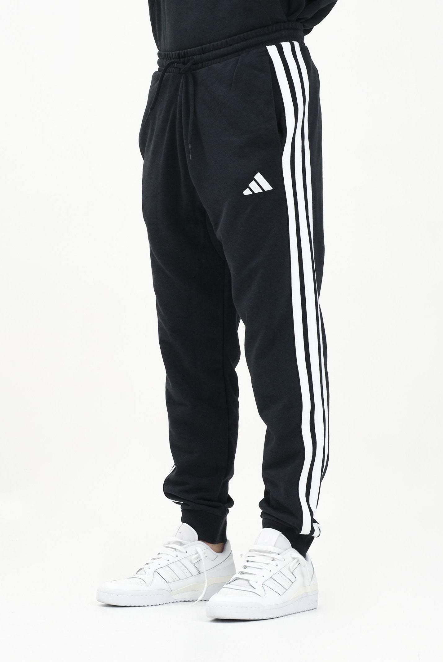 ADIDAS PERFORMANCE Pantalone sportivo Essential 3-Stripes French Terry nero da uomo JD1881 ADIDAS PERFORMANCE