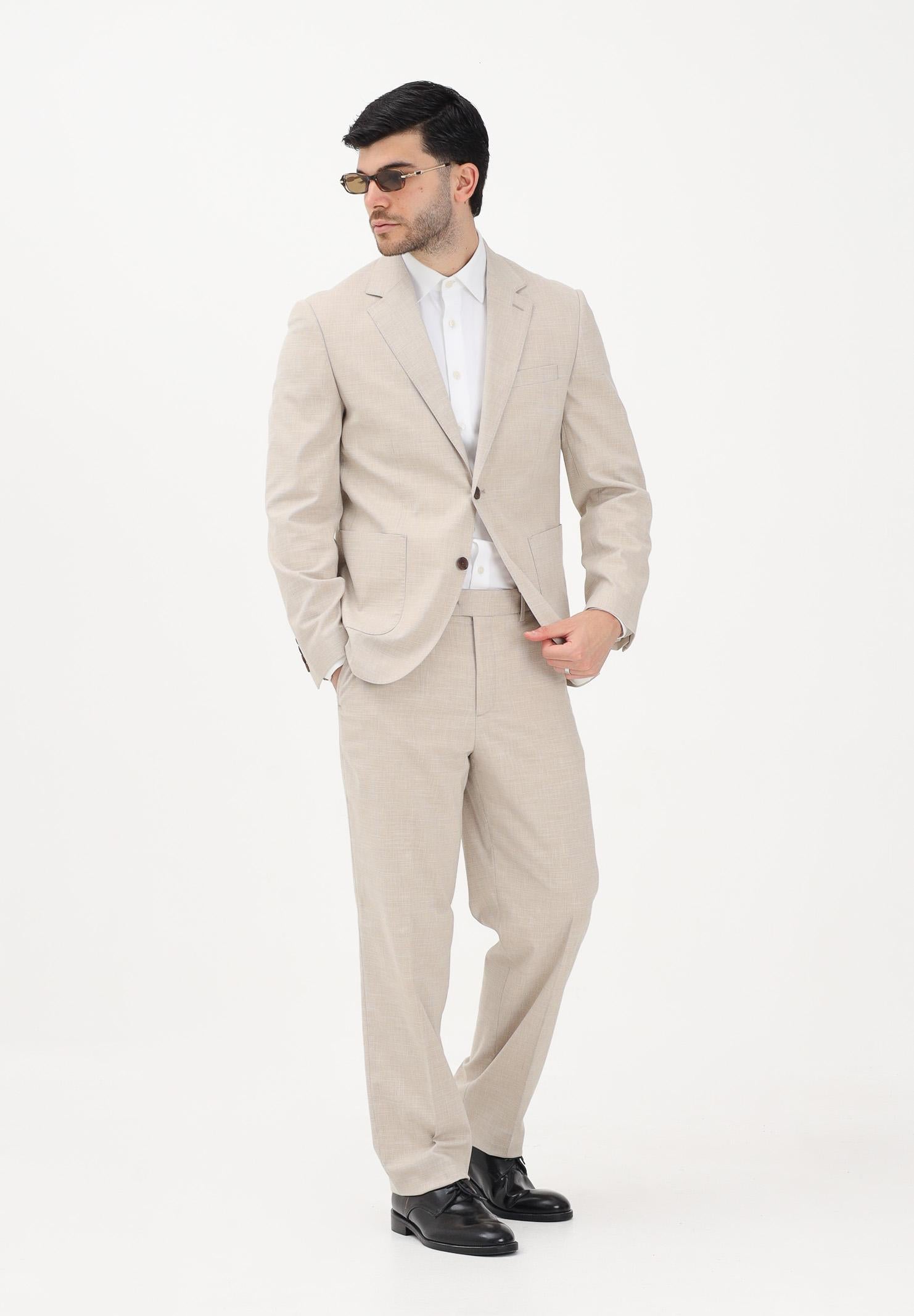 SELECTED HOMME Giacca monopetto beige da uomo 16100693 LISA SELECTED HOMME