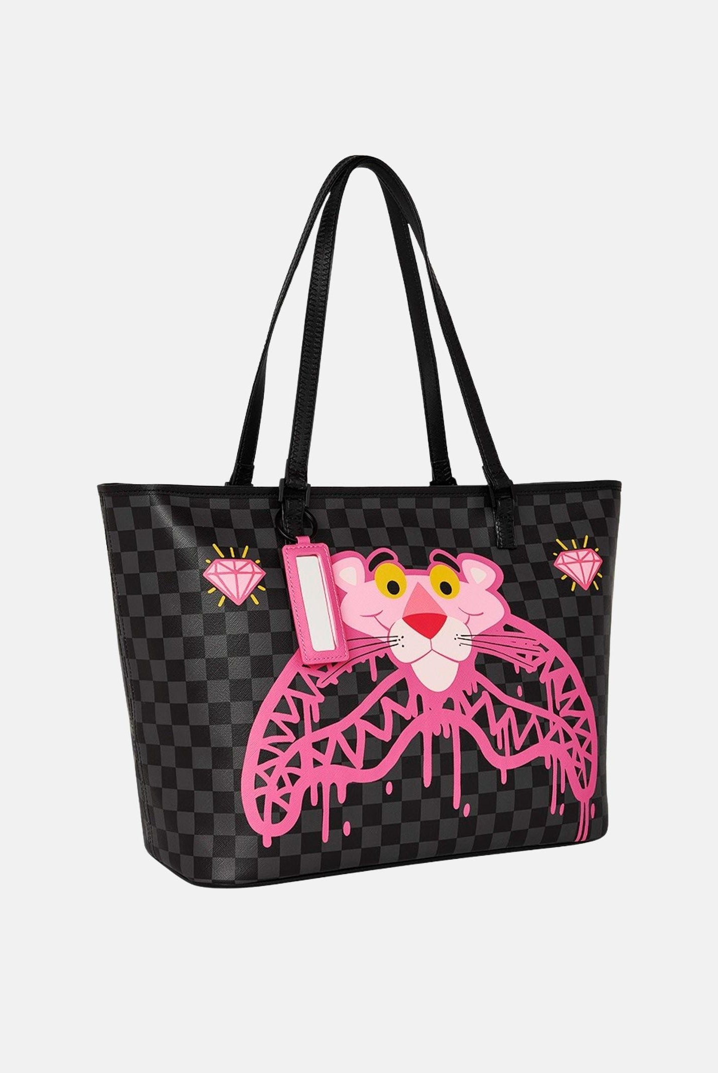 SPRAYGROUND Shopper PINK PANTHER DRIPPY DIAMONDS nera da donna 910T8960NSZ . SPRAYGROUND
