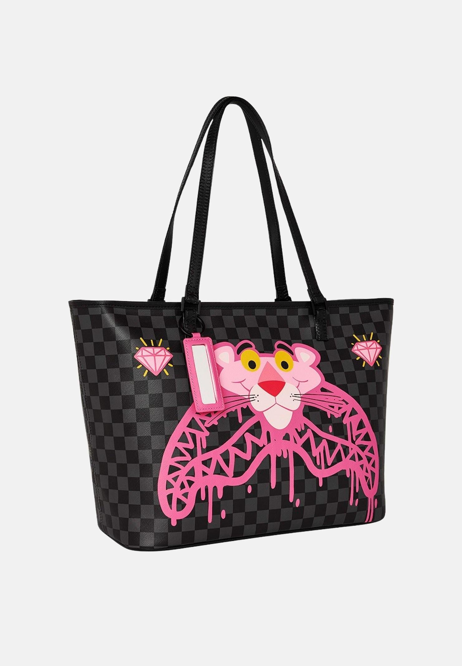 SPRAYGROUND Shopper PINK PANTHER DRIPPY DIAMONDS nera da donna 910T8960NSZ . SPRAYGROUND