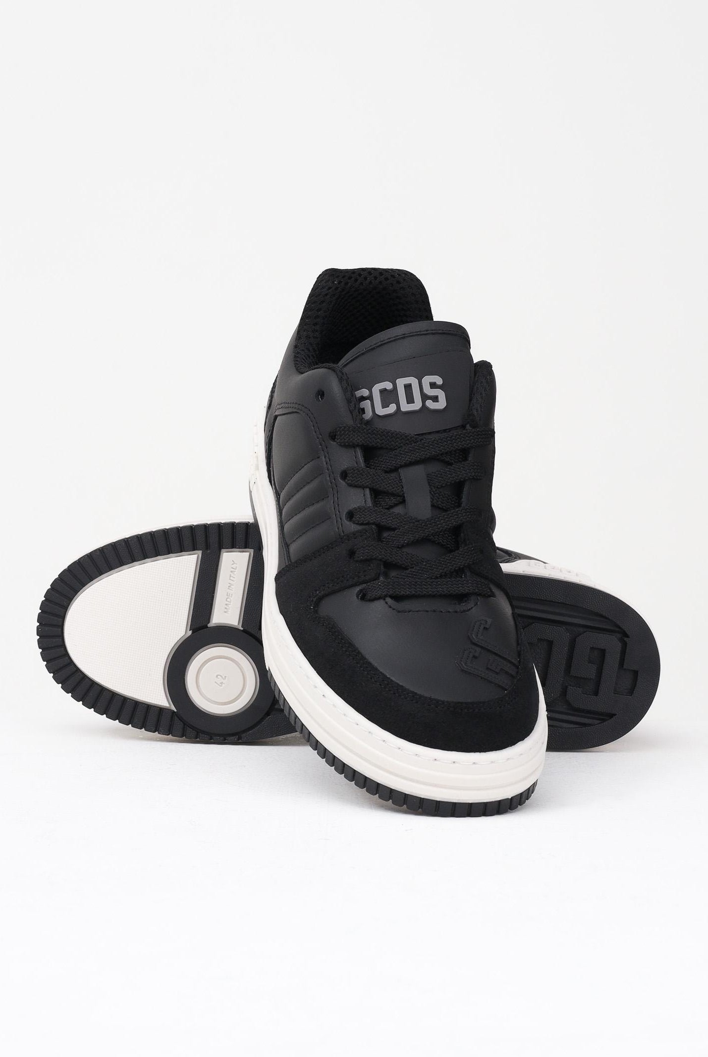 GCDS Sneakers nere da uomo con logo GCU1008 001 GCDS