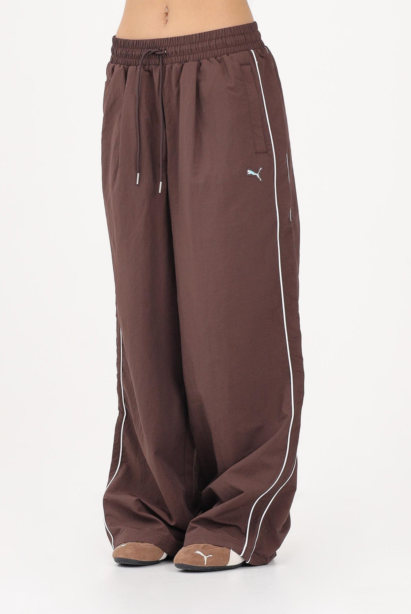 PUMA Pantalone sportivo T7 marrone da donna 634559 13 PUMA