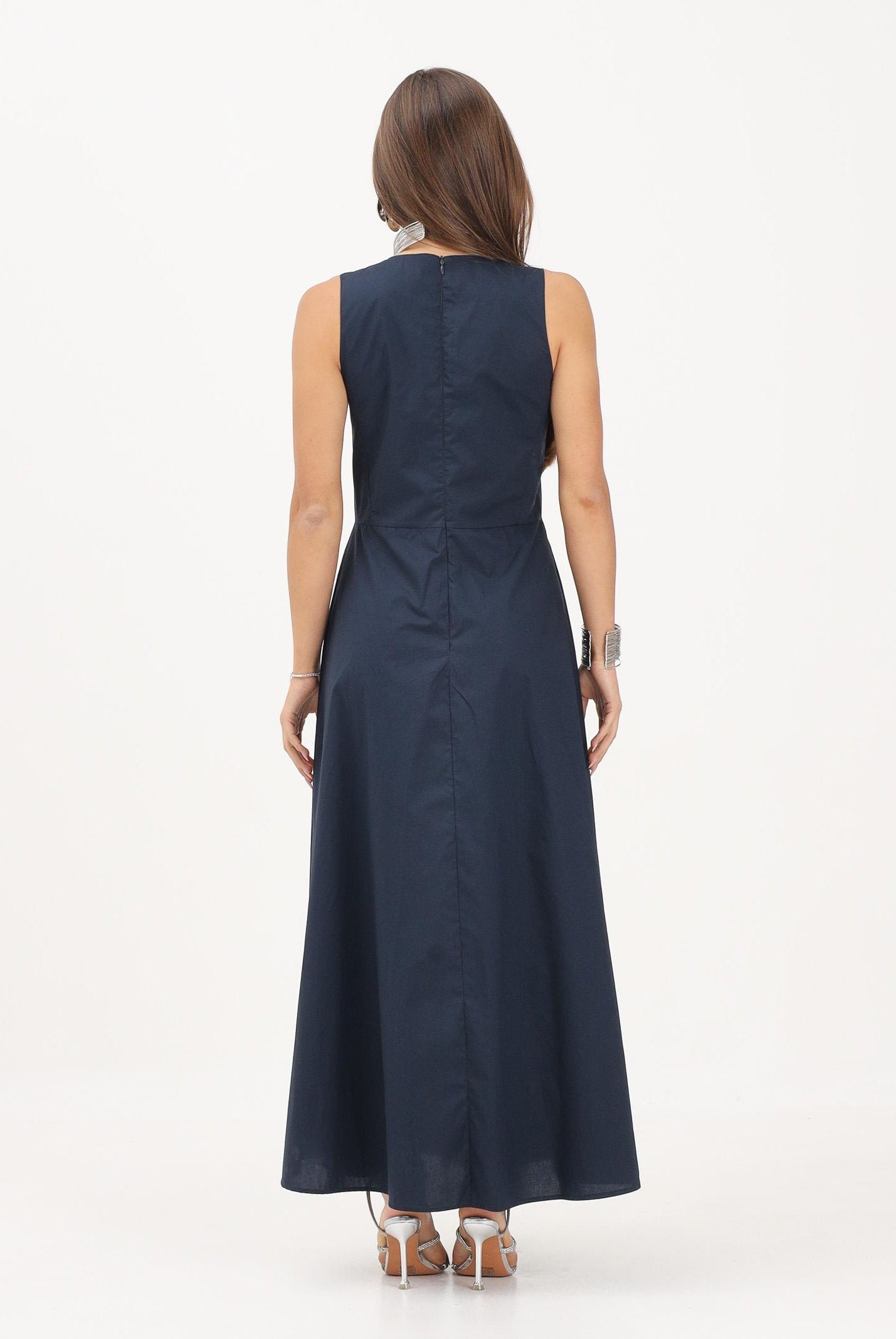 VICOLO abito lungo elegante blu donna. AB1814 BL VICOLO