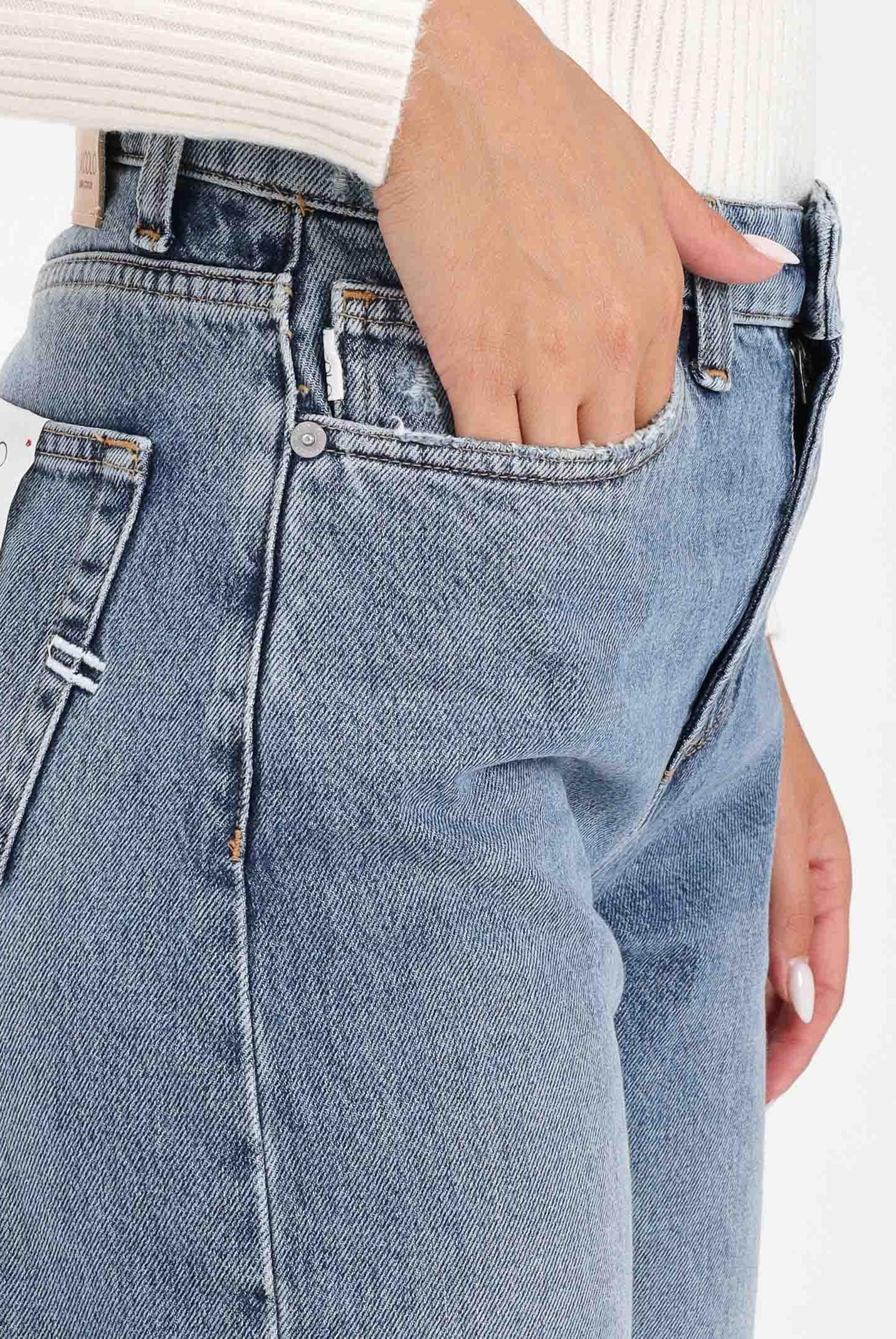 VICOLO Jeans Alex in denim chiaro da donna DF5032 VU VICOLO