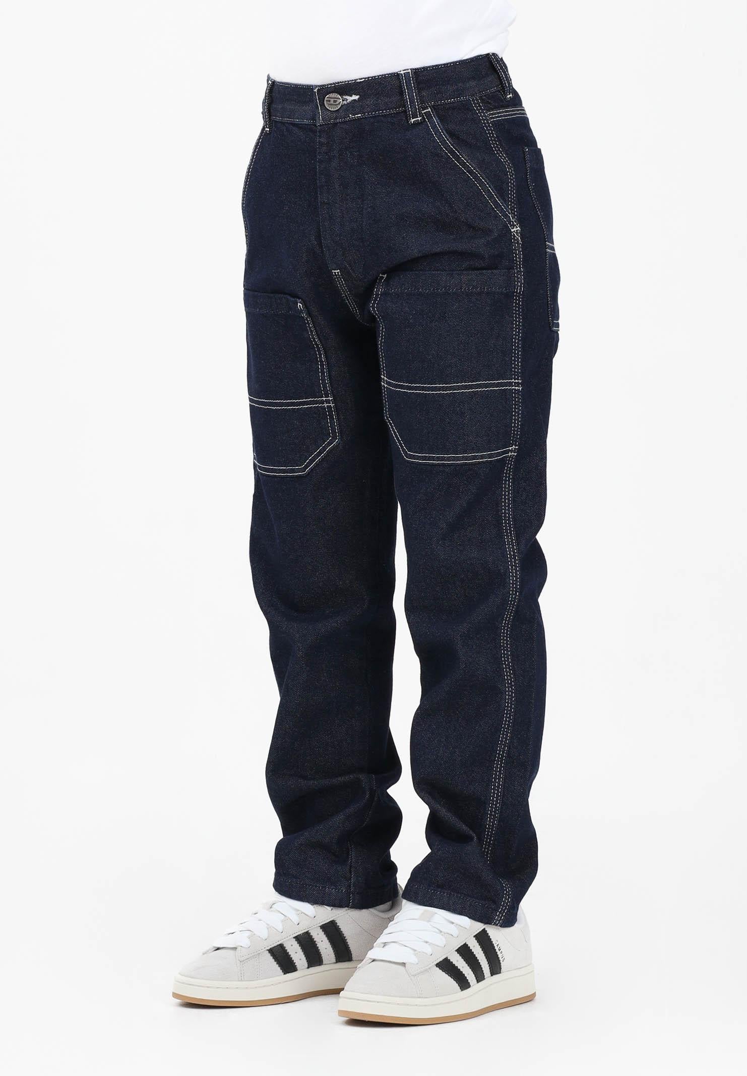 DIESEL Jeans D-Berr in denim scuro per donna, ragazzi e bambini J02330KXBRN K01 DIESEL