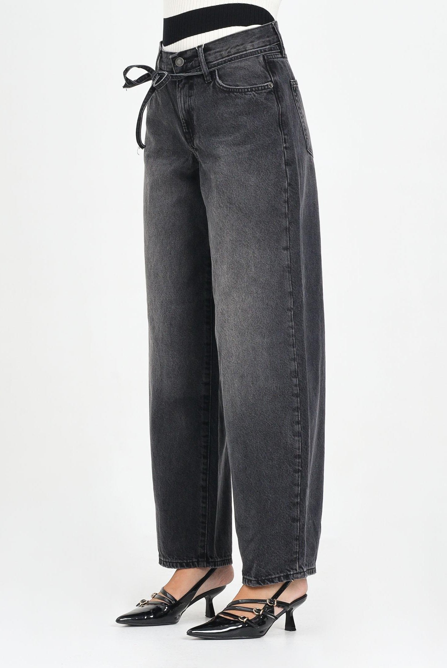 ONLY Jeans Balloon in denim nero da donna 15347094 WashedBlack ONLY