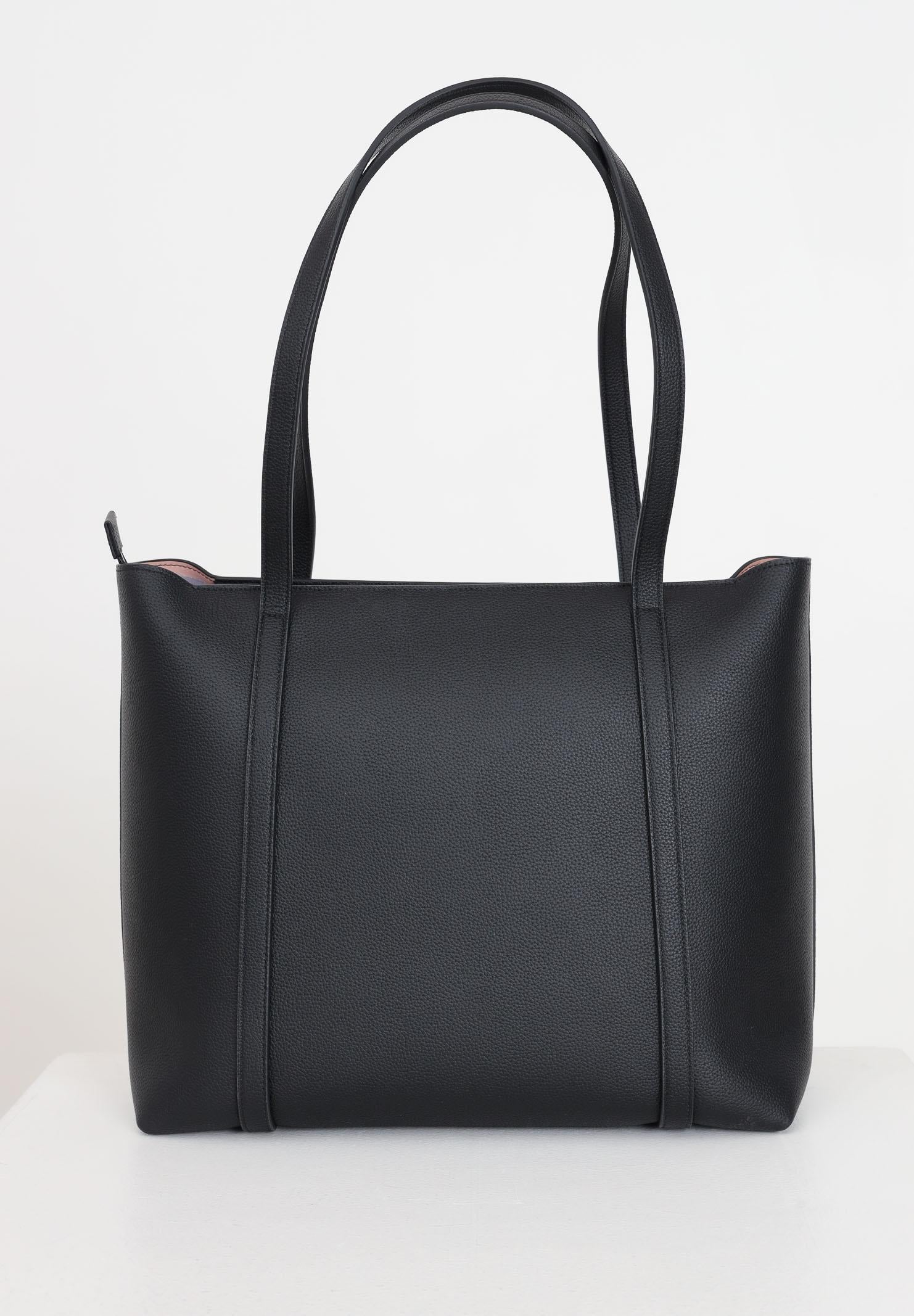 ARMANI EXCHANGE Shopper nera da donna con logo e ciondolo AX 942930CC726 28621 ARMANI EXCHANGE