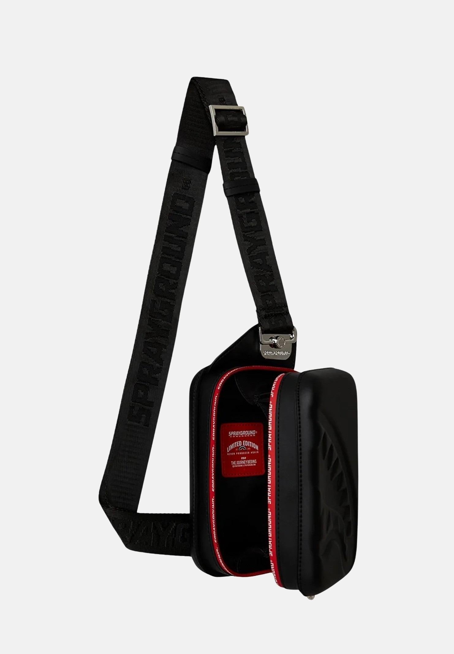 SPRAYGROUND Borsello PRINTED ZIPPER nero da uomo 910B6757NSZ SPRAYGROUND