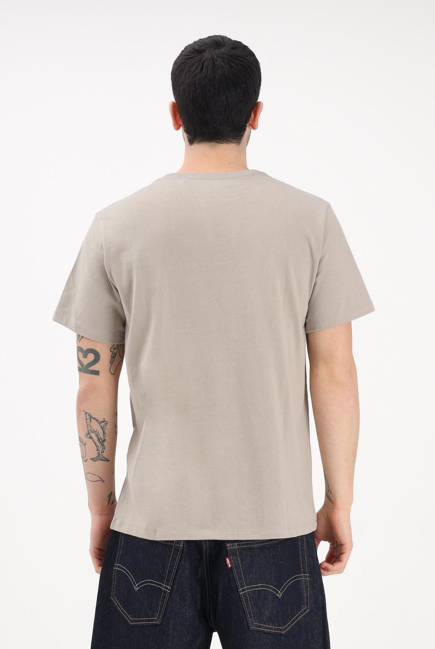 LEVI'S® T-shirt a manica corta Housemark beige da uomo 56605-0301 . LEVI'S®