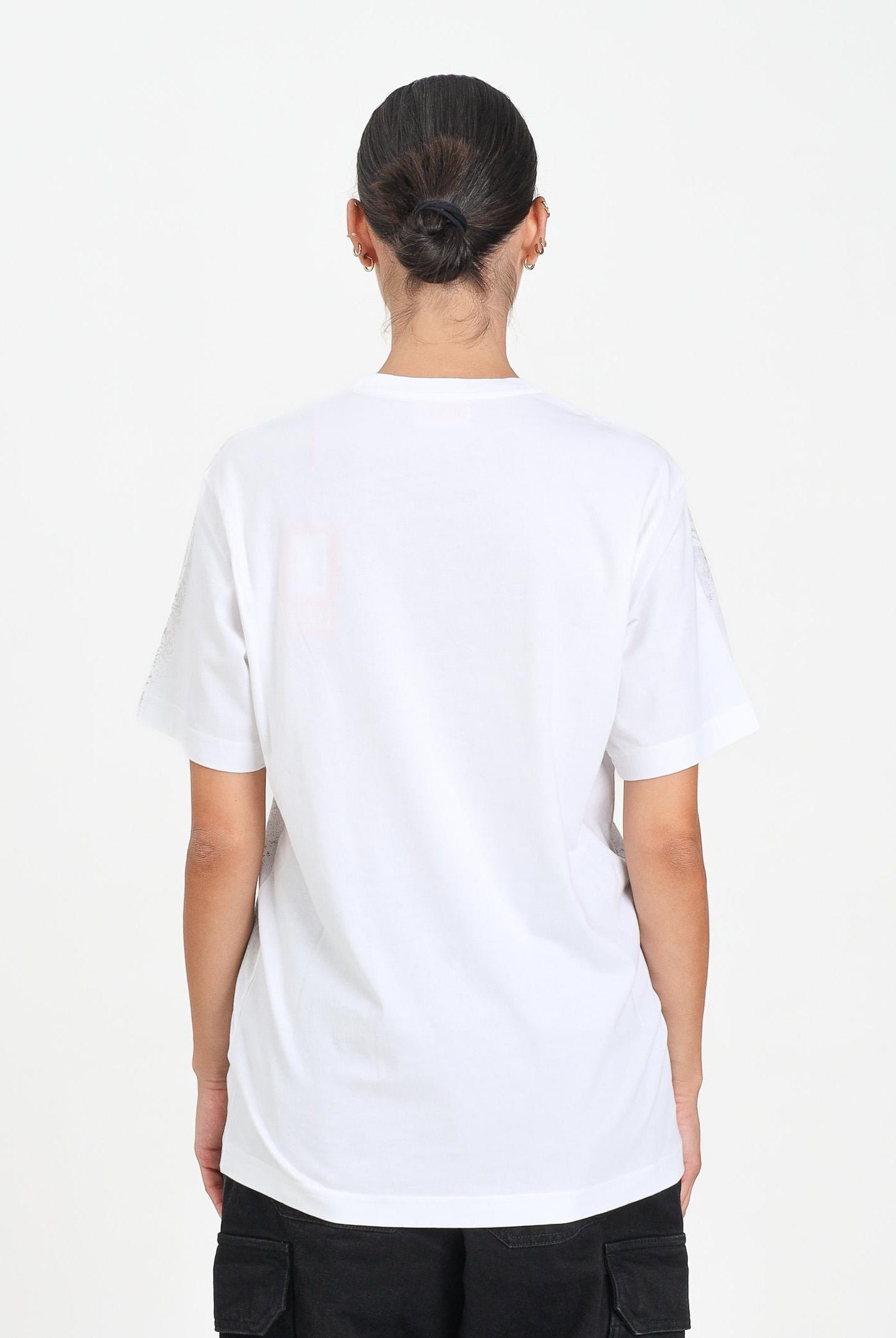 DIESEL T-shirt a manica corta bianca per donna, ragazzi e bambini con logo J02479KYAZW K100 DIESEL