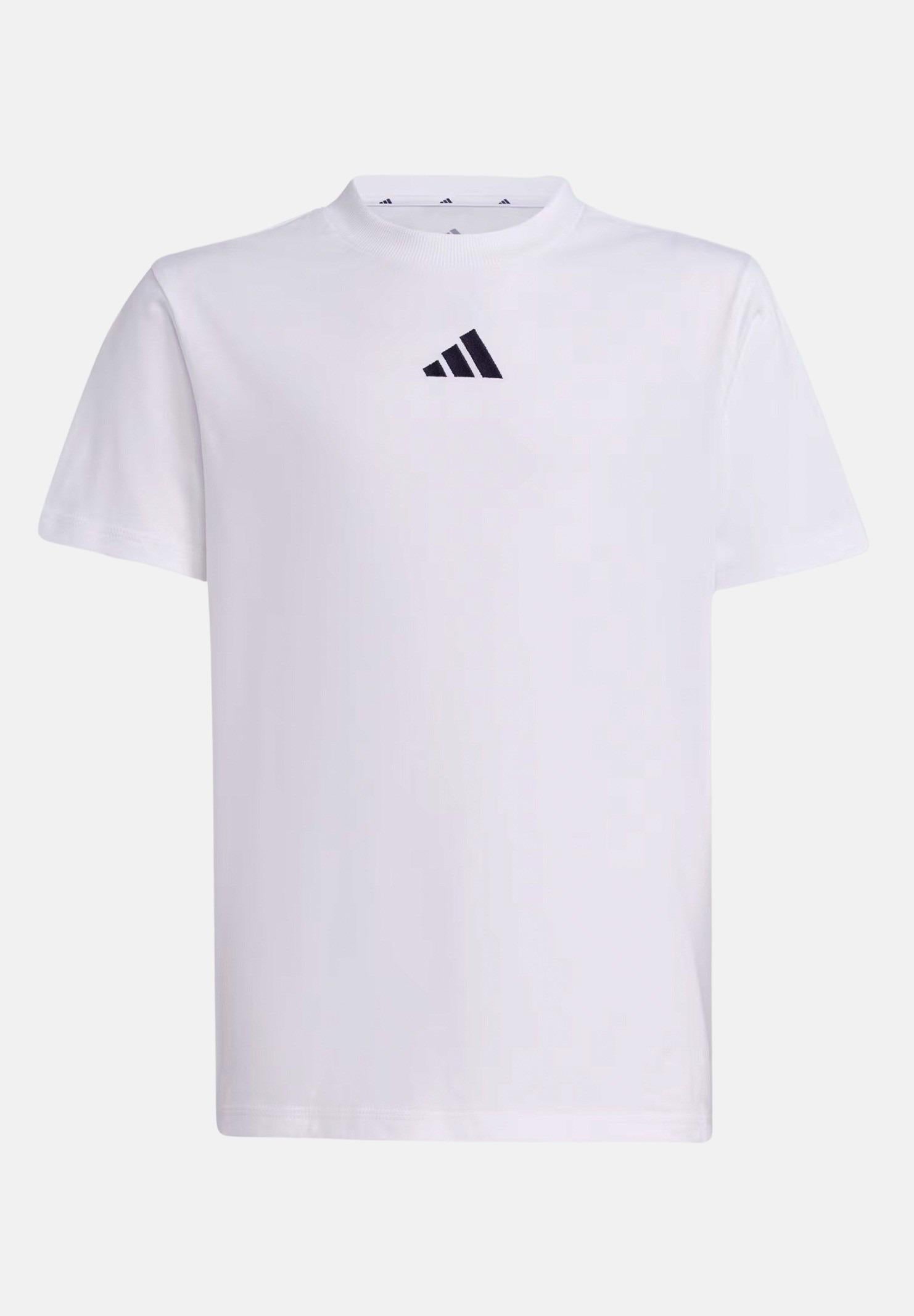 ADIDAS PERFORMANCE T-shirt a manica corta Essentials bianca per bambino e bambina JC9774 . ADIDAS PERFORMANCE