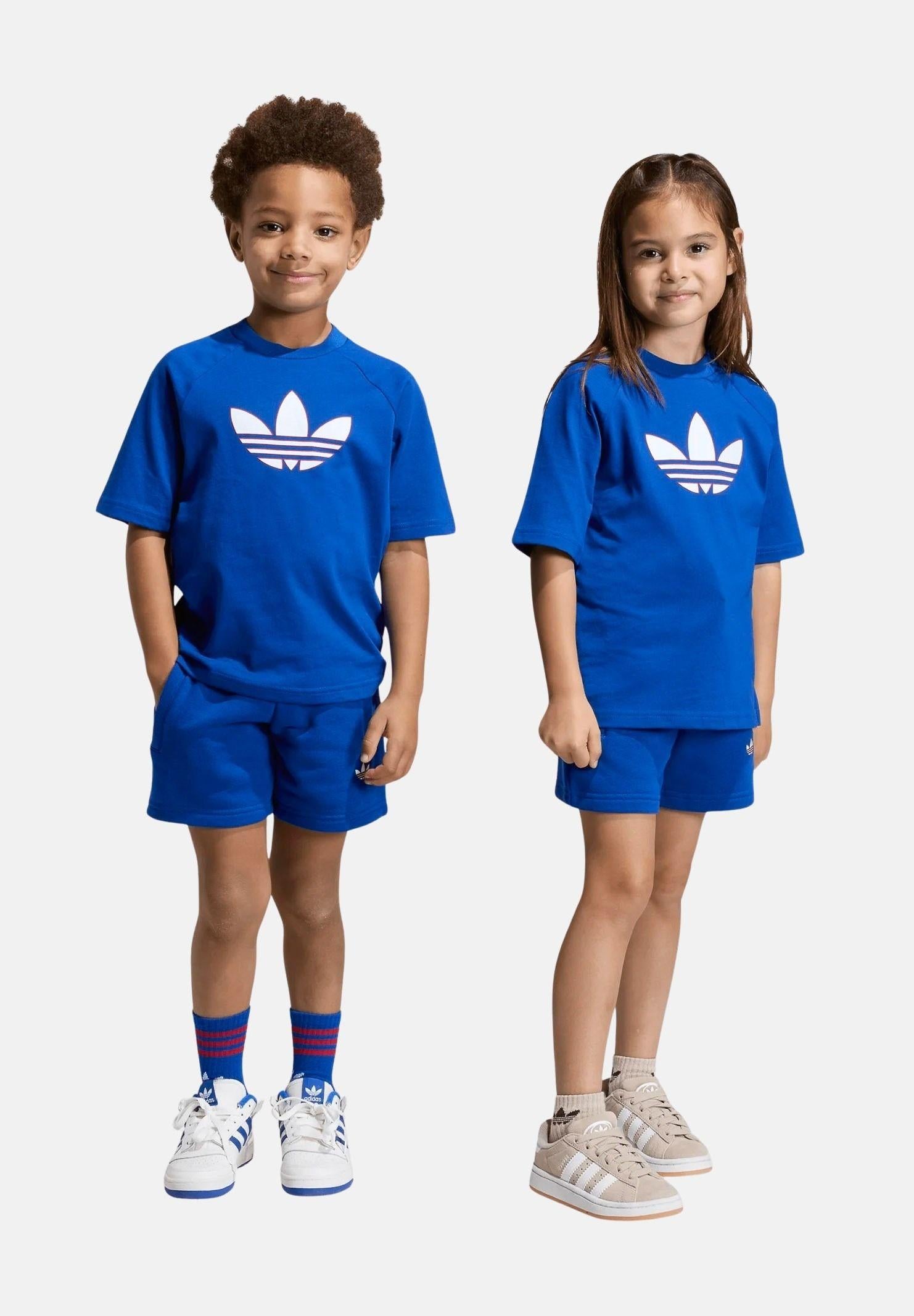 ADIDAS ORIGINALS Completino TREFOIL LOOSE blu da bambino KD5763 . ADIDAS ORIGINALS