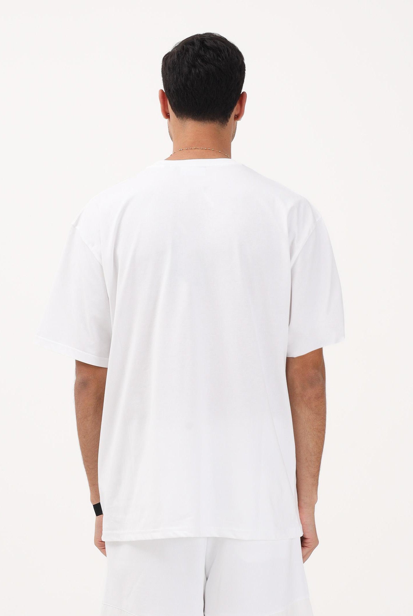 GCDS T-shirt a manica corta bianca per uomo e donna con logo Z0MLQC109J101 100A GCDS