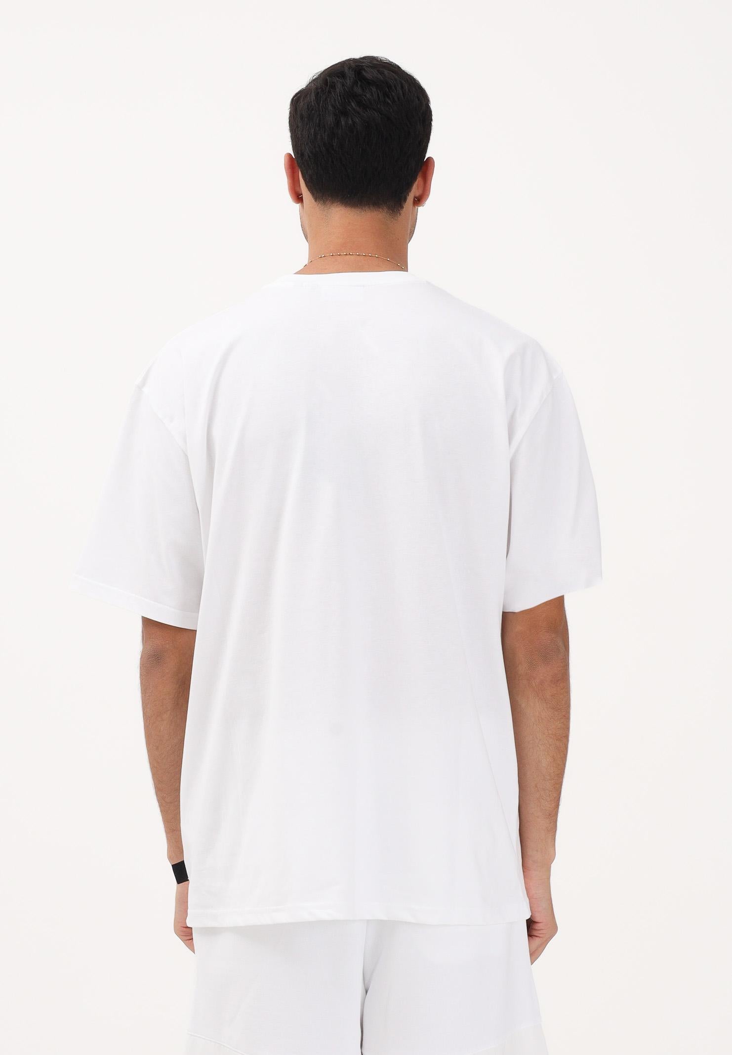 GCDS T-shirt a manica corta bianca per uomo e donna con logo Z0MLQC109J101 100A GCDS