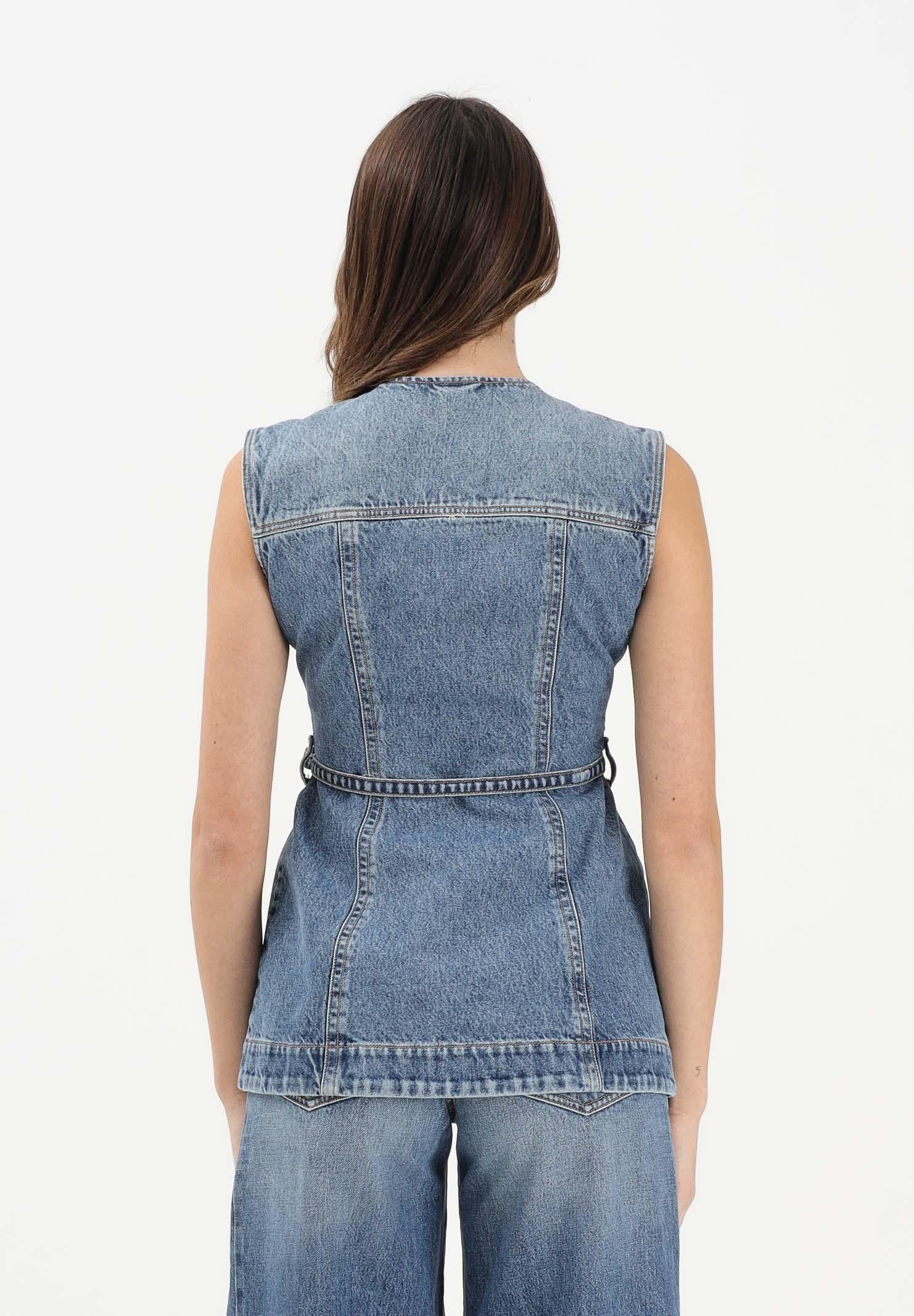 SPORTMAX Gilet SPDDOMINIO in denim medio da donna 2612161015600 005 SPORTMAX