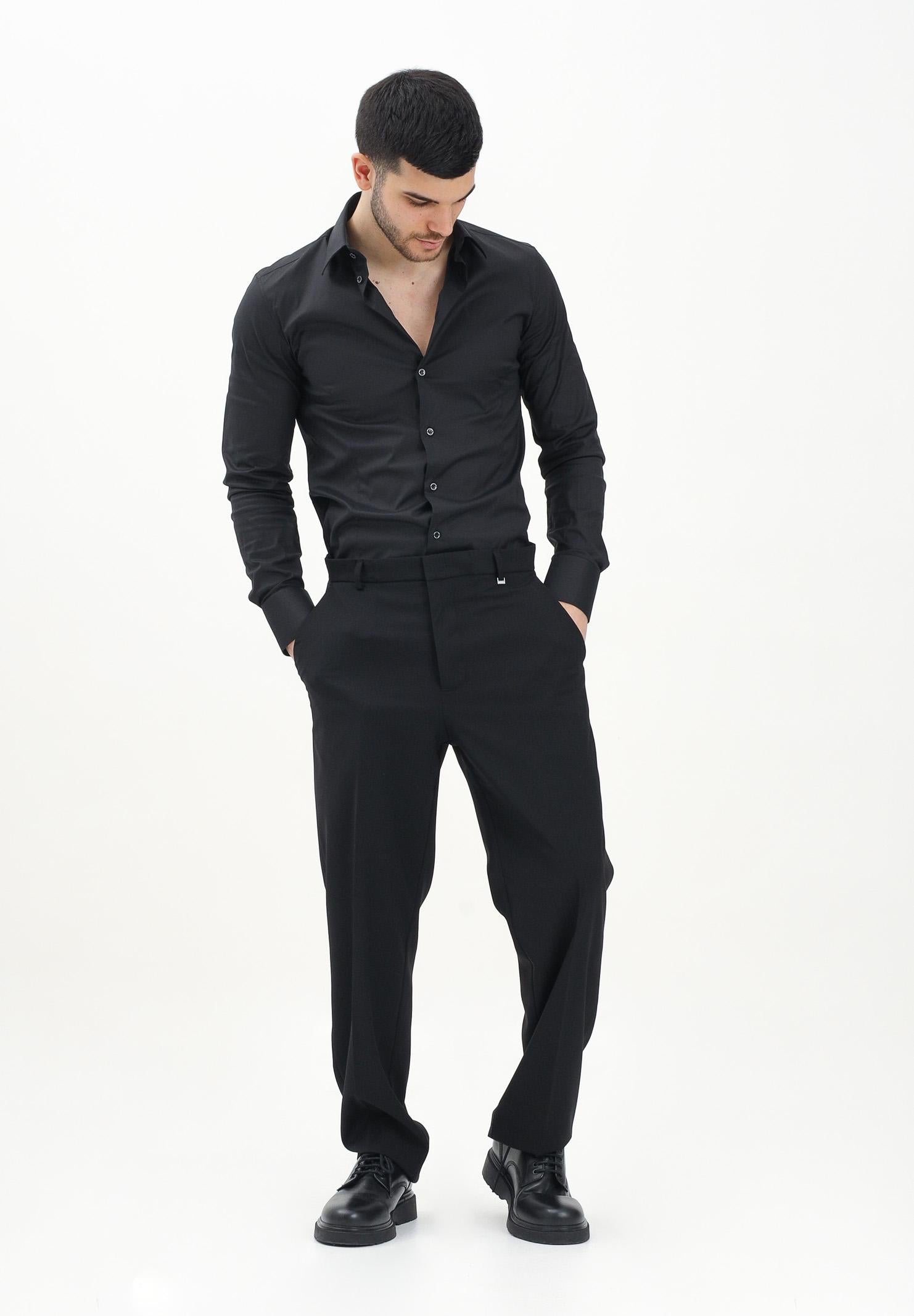I'M BRIAN Pantalone elegante nero da uomo con vestibilità ampia PA3267 009 I'M BRIAN