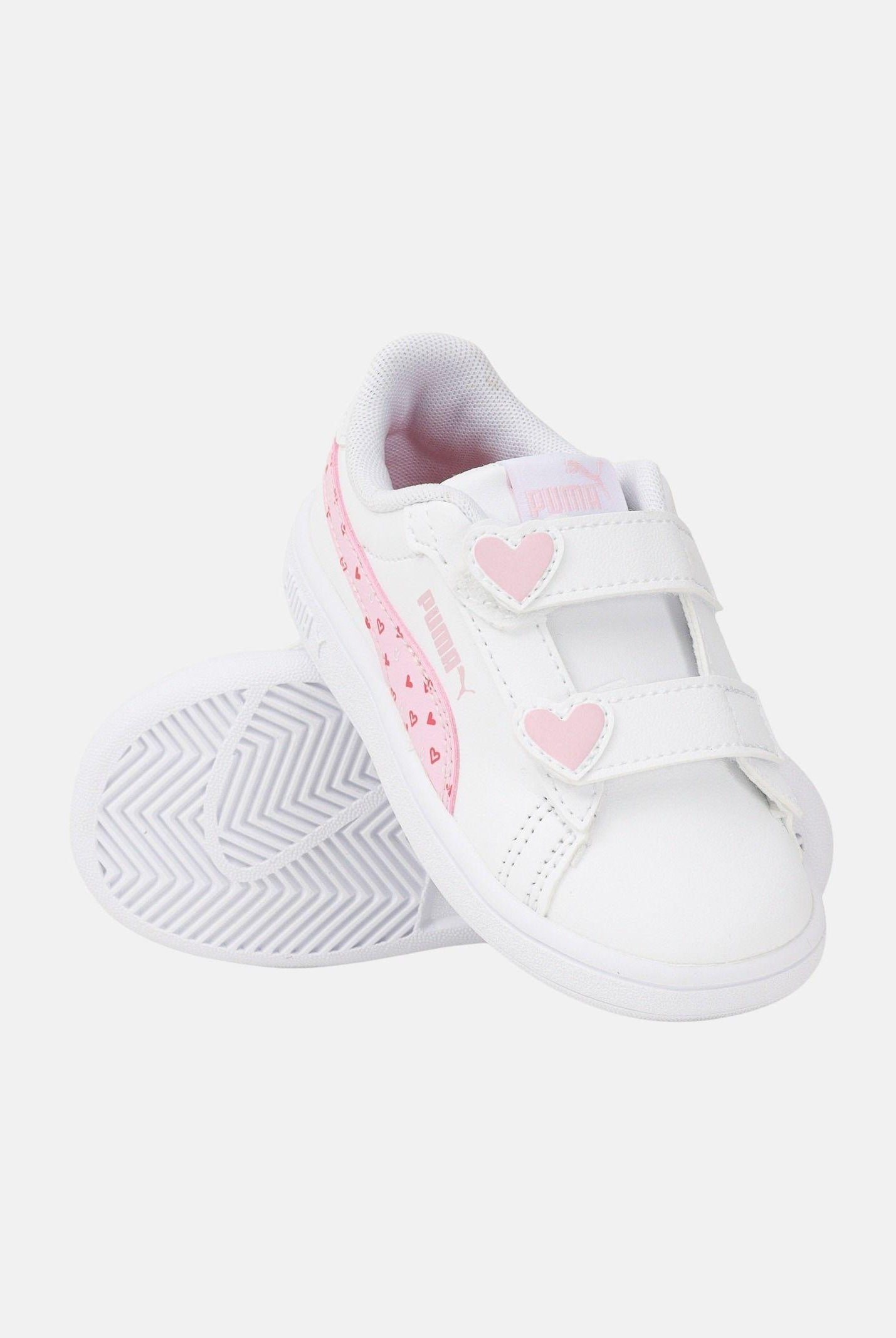 PUMA Sneakers Smash 3.0 Hearty bianche da neonato 405639 01 PUMA