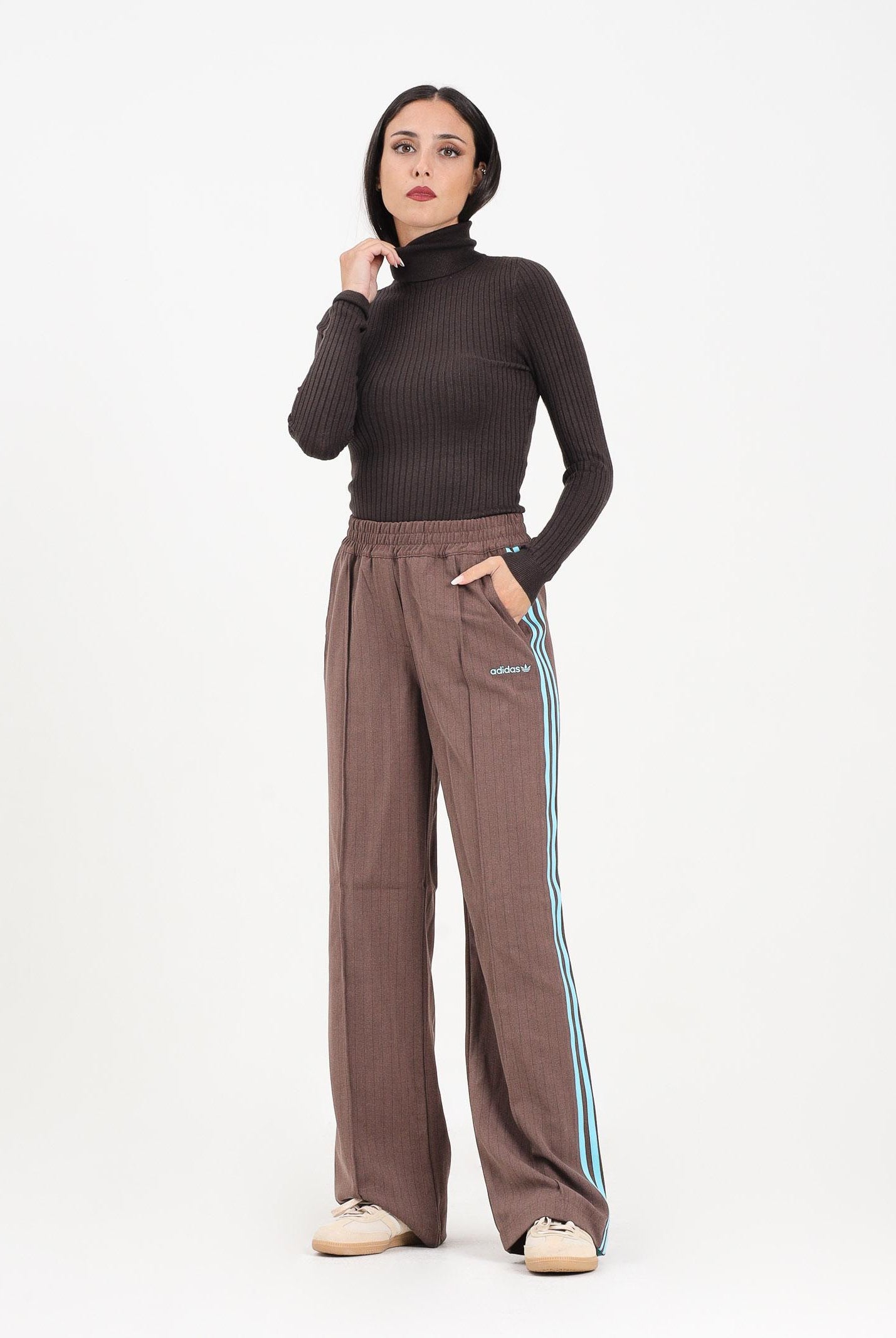 ADIDAS ORIGINALS Pantalone sportivo marrone da donna JX5308 ADIDAS ORIGINALS