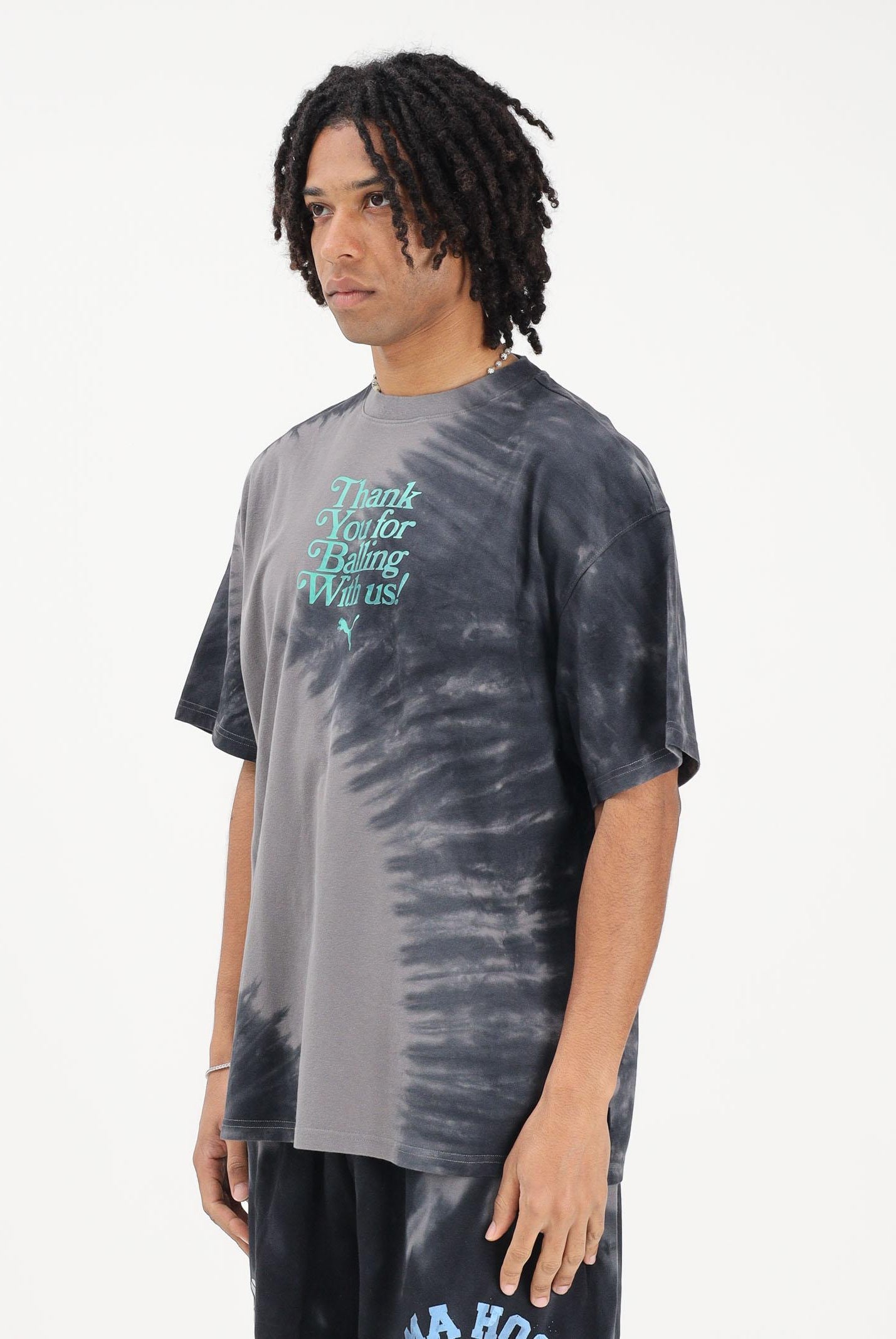 PUMA T-shirt a manica corta What The Fun grigia da uomo 635002 01 PUMA
