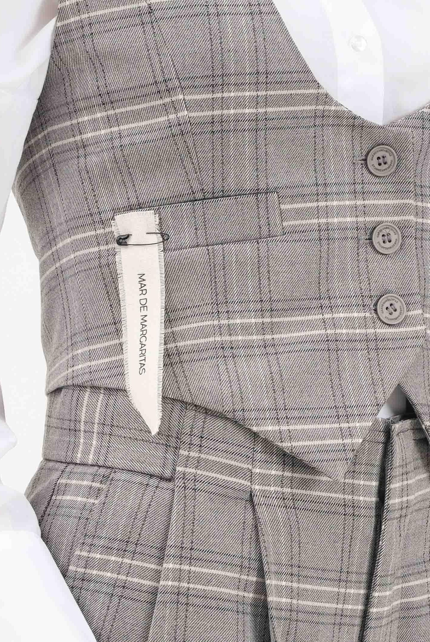 MAR DE MARGARITAS Gilet Agata grigio da donna MMABW01418 GR00 Mar de margaritas