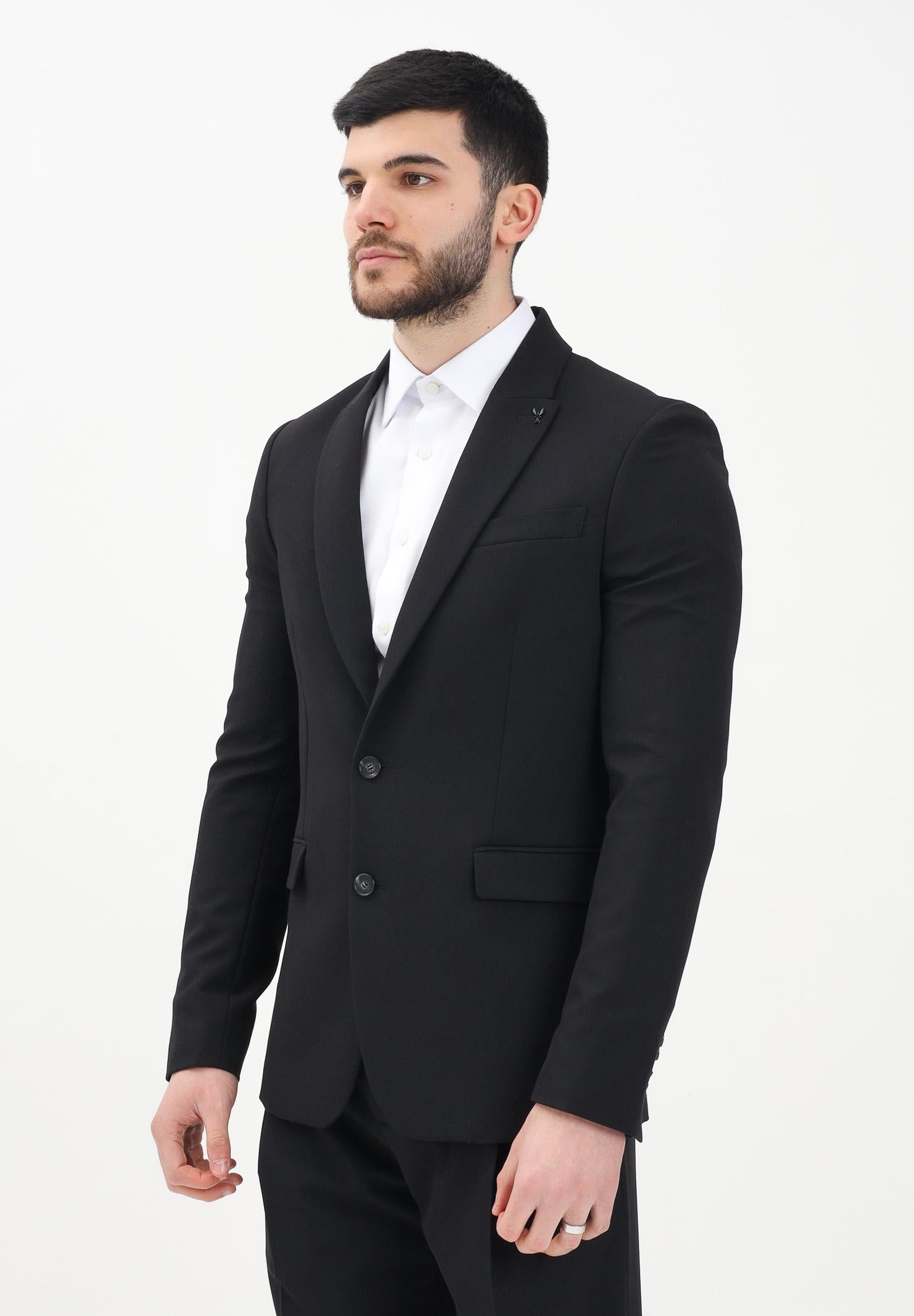 PATRIZIA PEPE Giacca monopetto nera da uomo 5S0757A498 K103 PATRIZIA PEPE