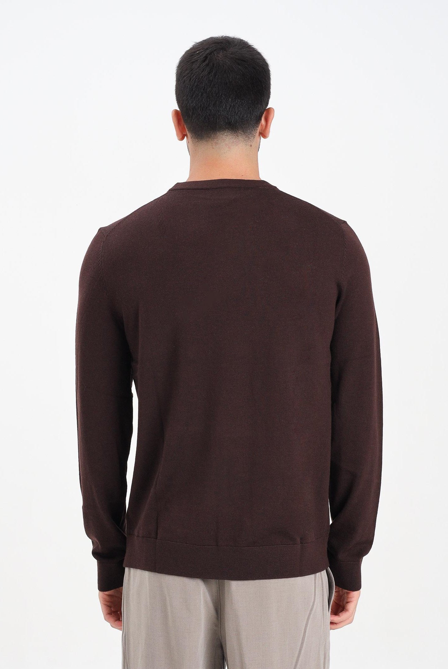 SELECTED HOMME Maglioncino girocollo marrone da uomo 16094647 Demitasse SELECTED HOMME