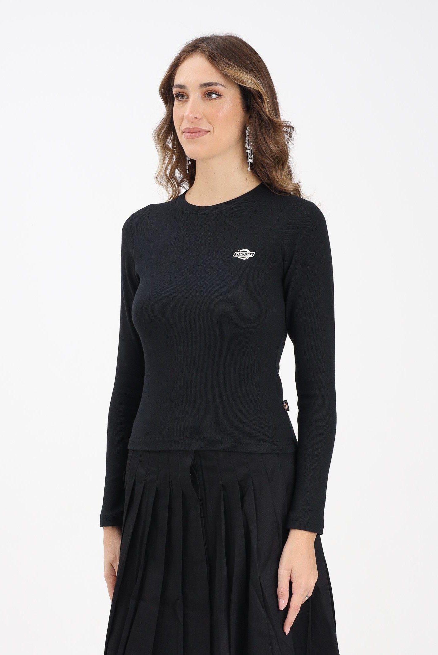 DICKIES T-shirt a manica lunga Gladeville nera da donna DK0A87QABLK1 DIckies