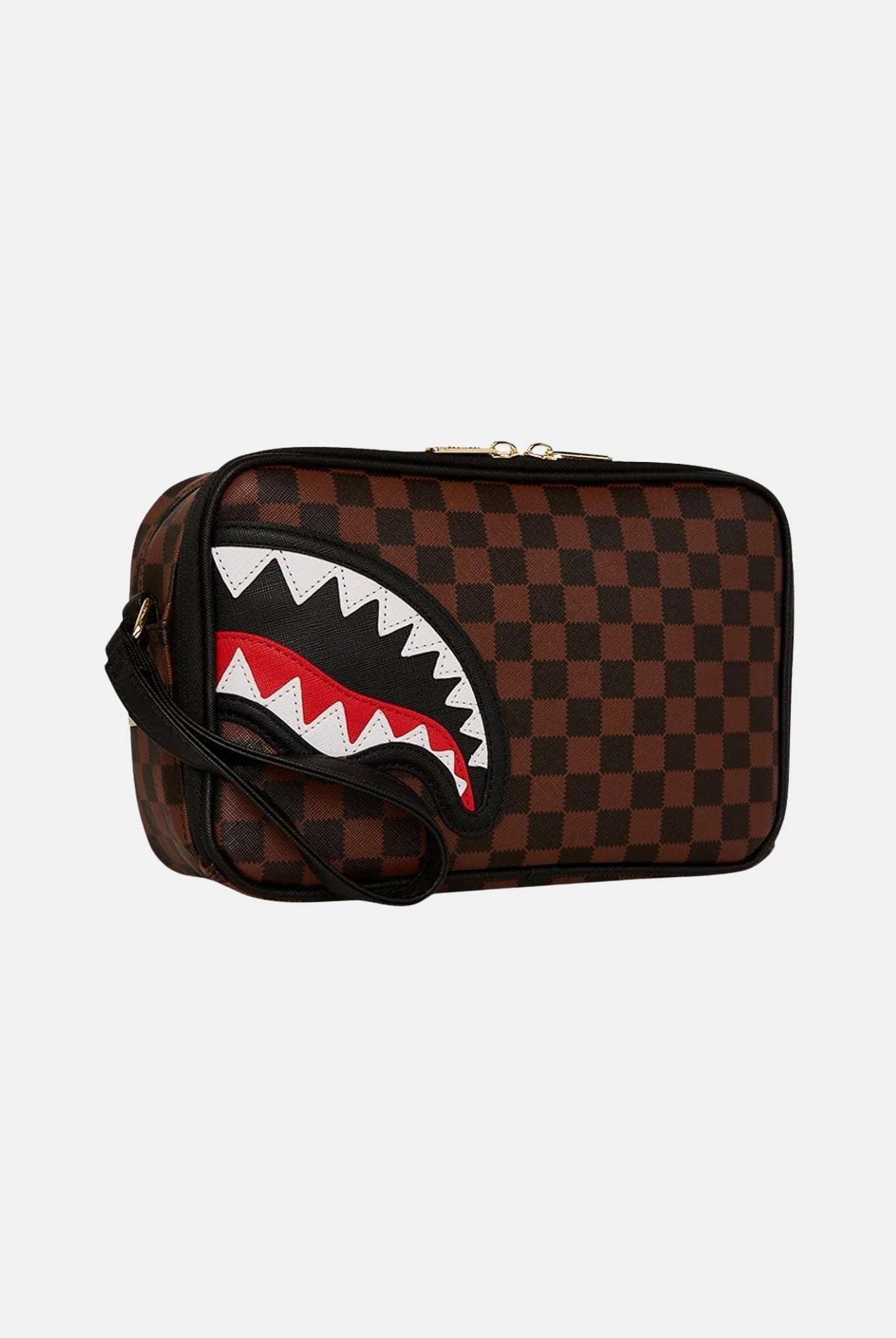 SPRAYGROUND Pochette Sawtooth Sharks In Paris marrone per uomo e donna 910B7840NSZ  SPRAYGROUND