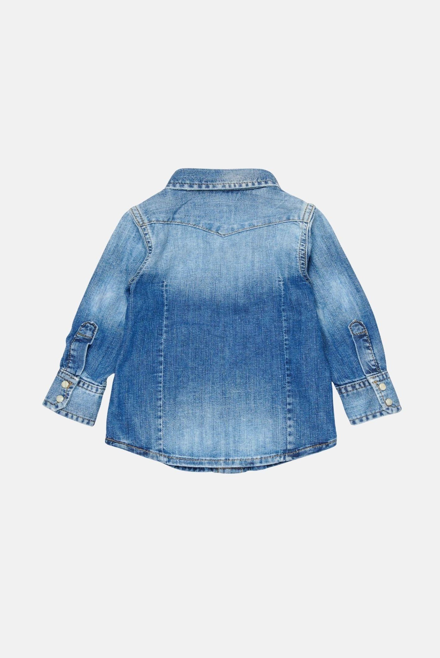 DSQUARED2 Camicia a manica lunga in denim chiaro da neonato DQ033GD0AFP DQ01 DSQUARED2