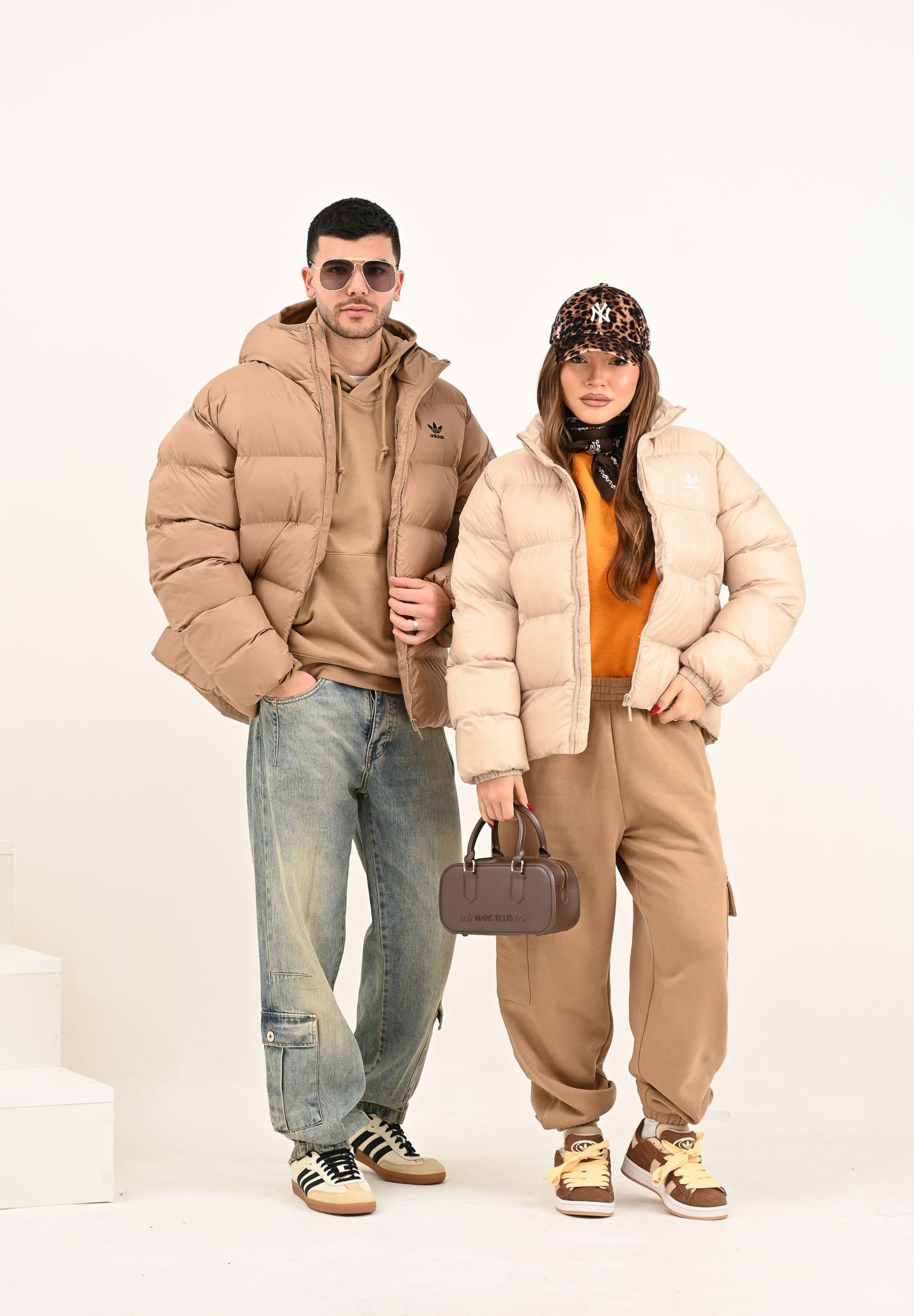 ADIDAS ORIGINALS Piumino Adicolor beige da donna JX2947 ADIDAS ORIGINALS