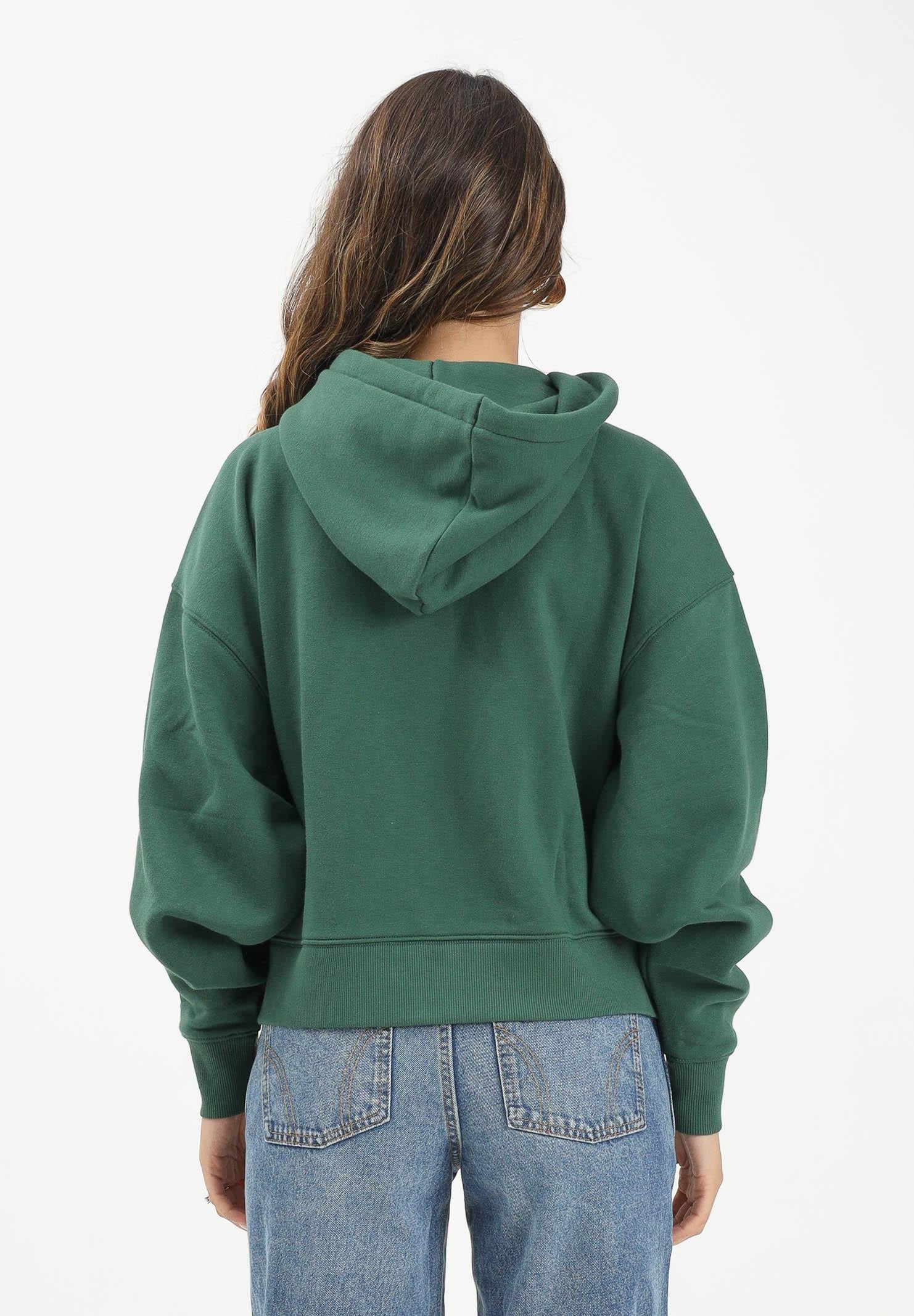 DICKIES Felpa con zip Oakport verde da donna DK0A4Y1ZPIN1 DIckies