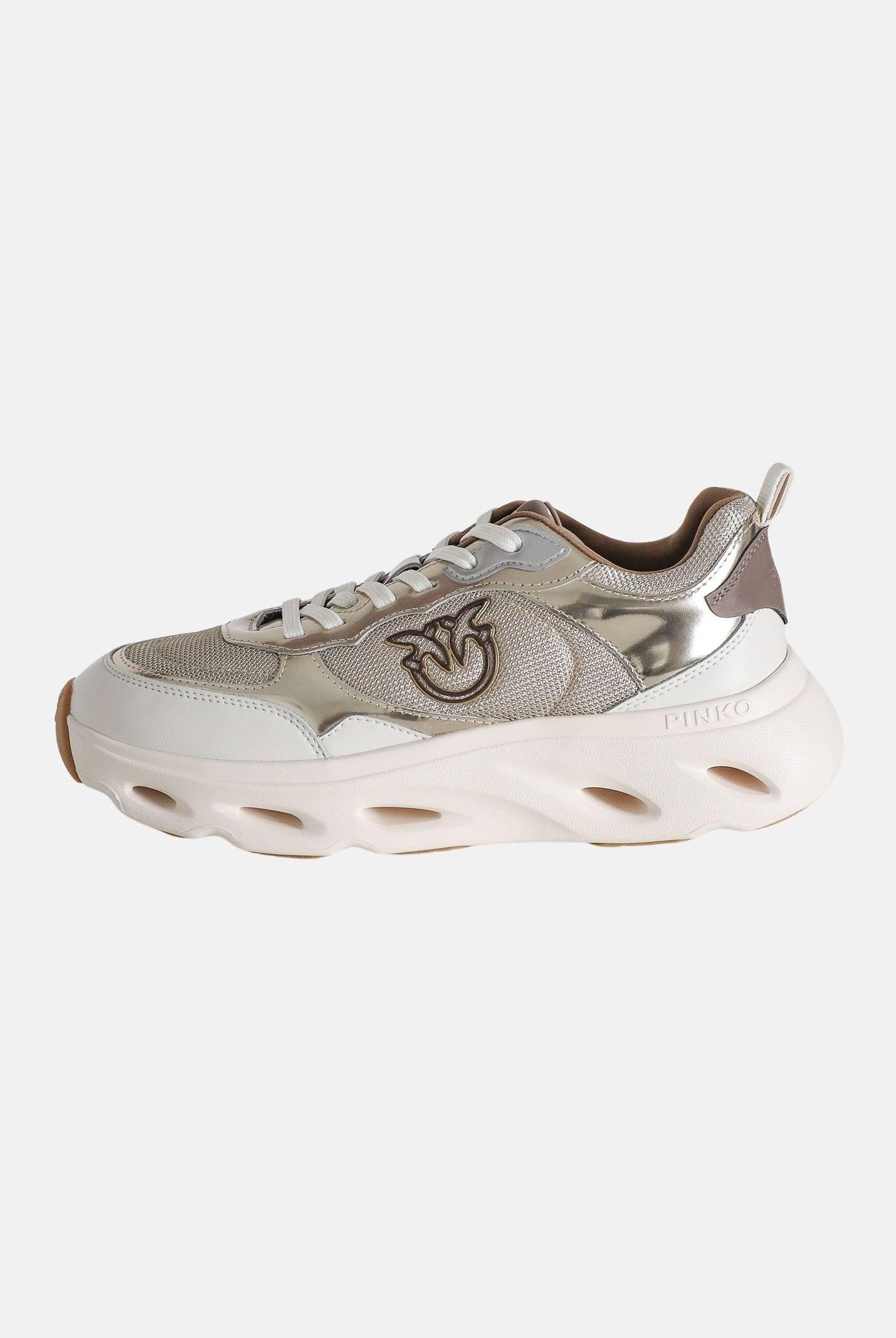 PINKO Sneakers platino da donna con logo SS0167P144Z22 Z22 PINKO