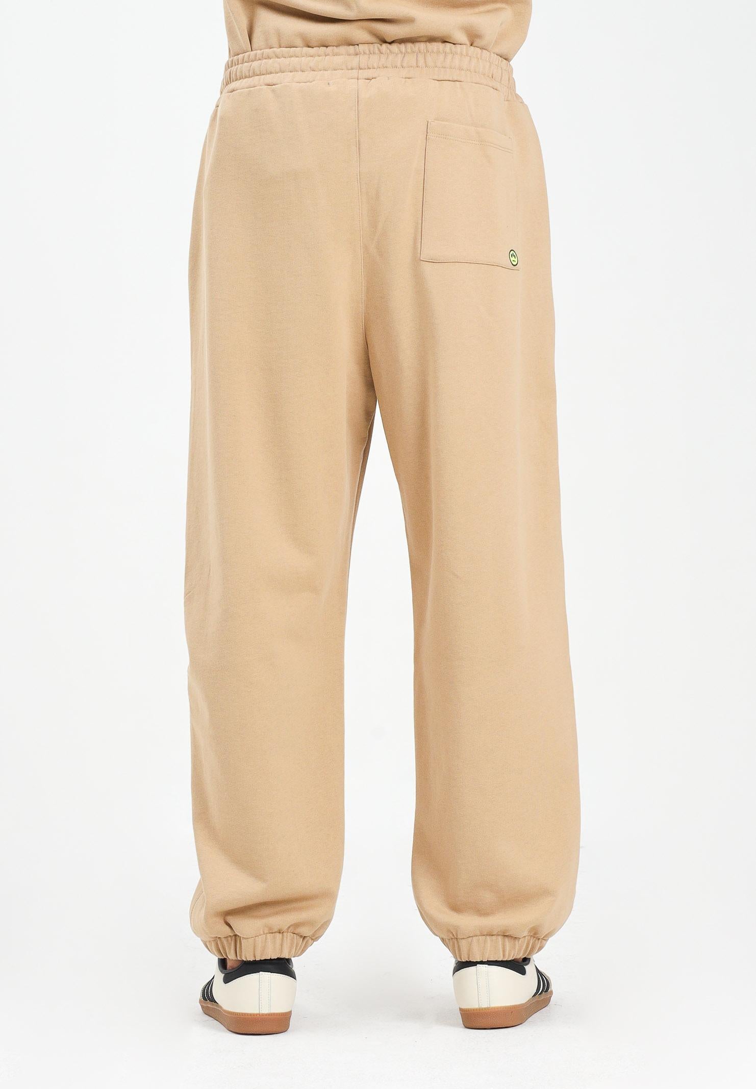 BARROW Pantalone sportivo beige per uomo e donna con stampa logo F5BWUAFP071 307 BARROW