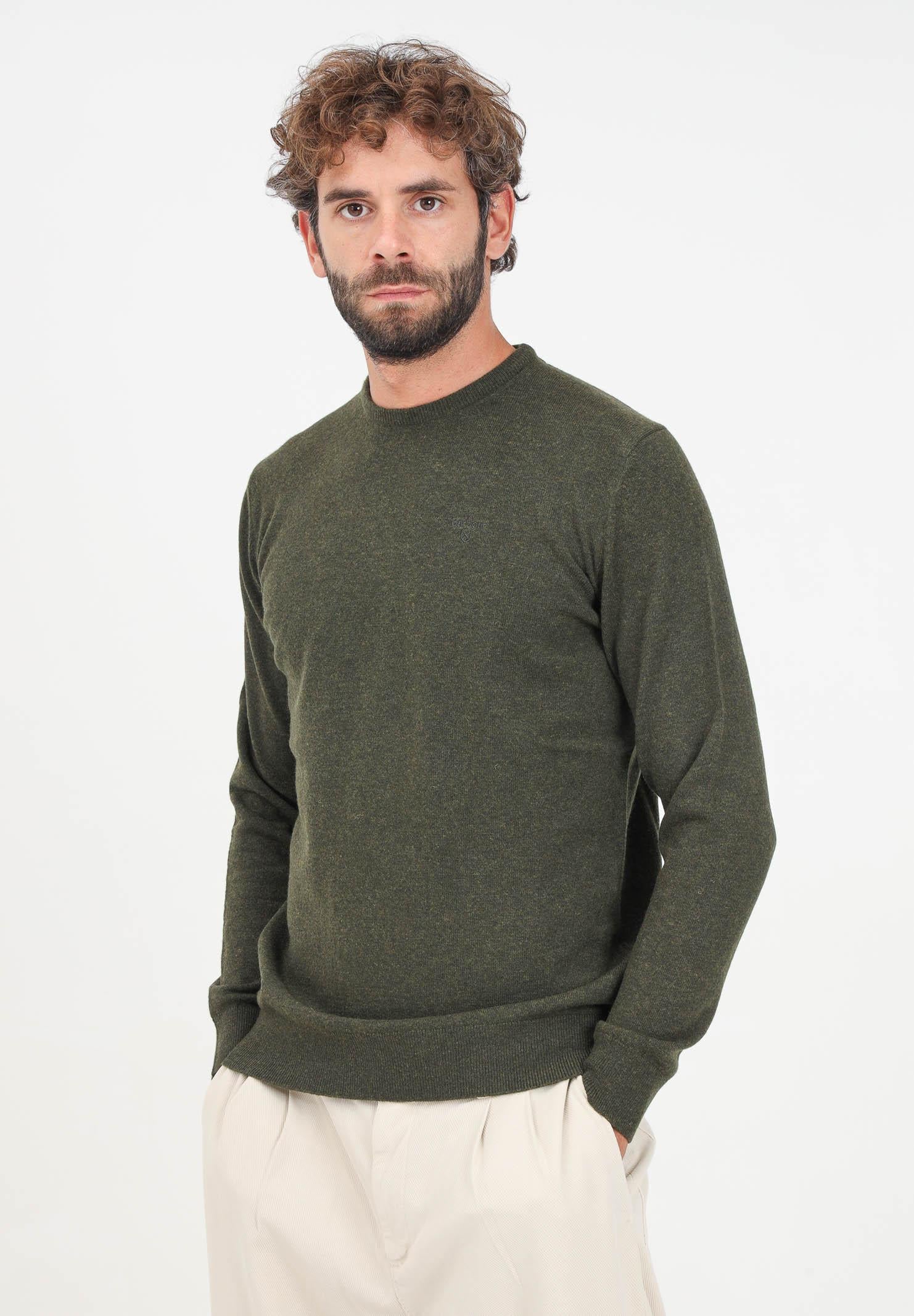 BARBOUR Mglioncino girocollo Essential verde da uomo 242-MKN0345MKN GN71 BARBOUR