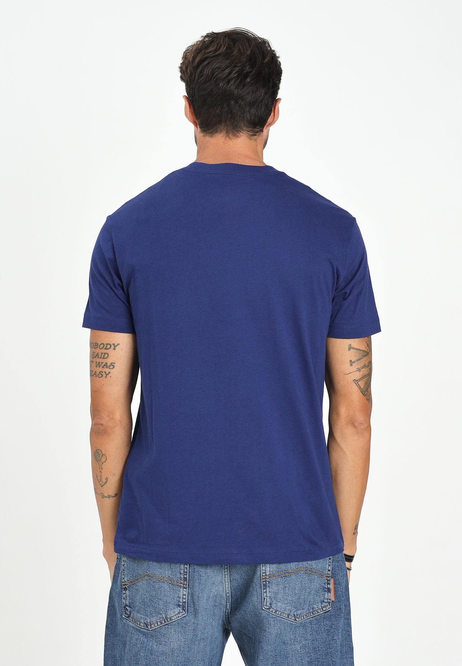 ARMANI EXCHANGE T-shirt a manica corta blu elettrico da uomo con ricamo A|X XM001568AF10358 UB133 ARMANI EXCHANGE