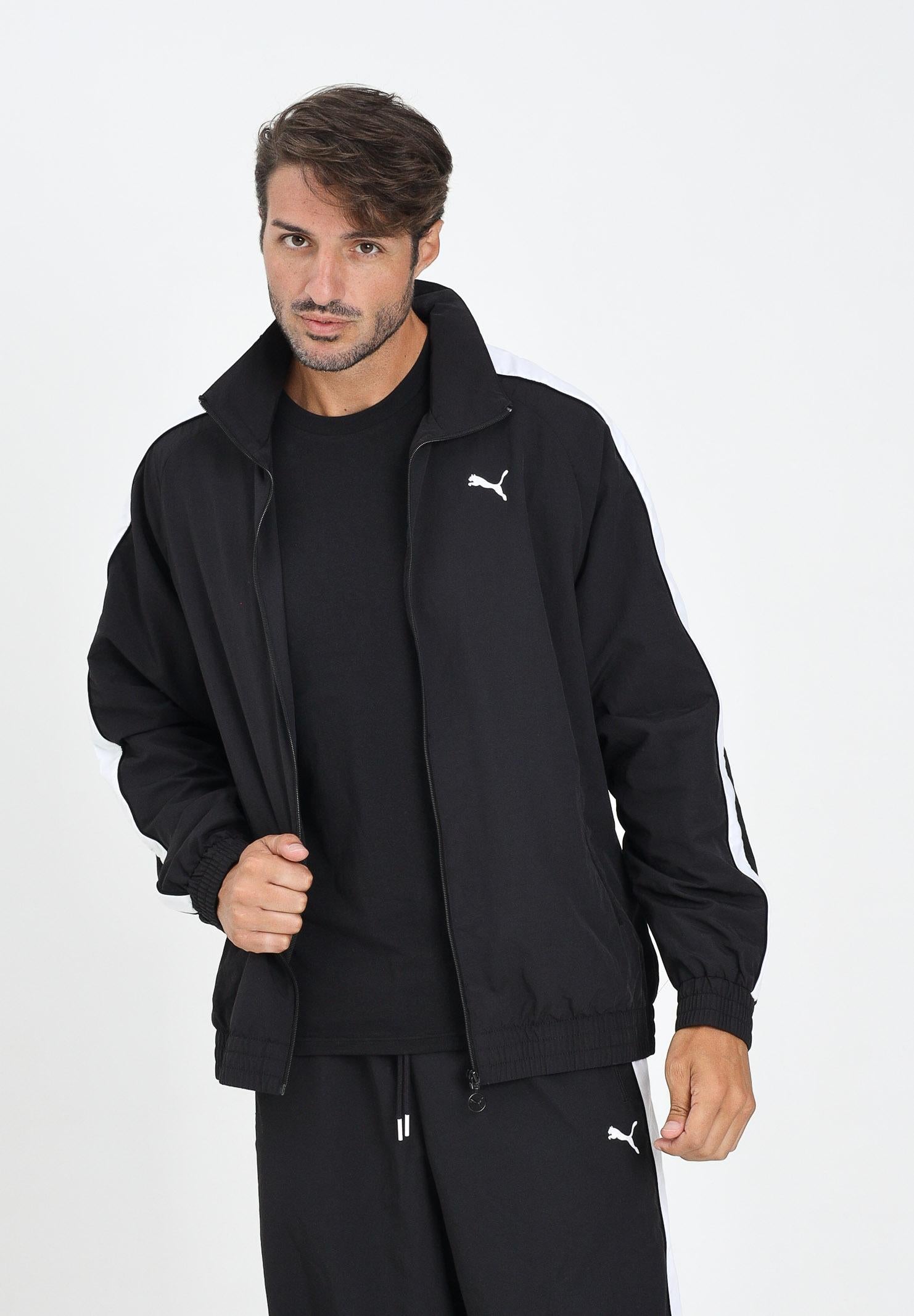 PUMA Giacca a vento T7 nera da uomo 629593 01 PUMA