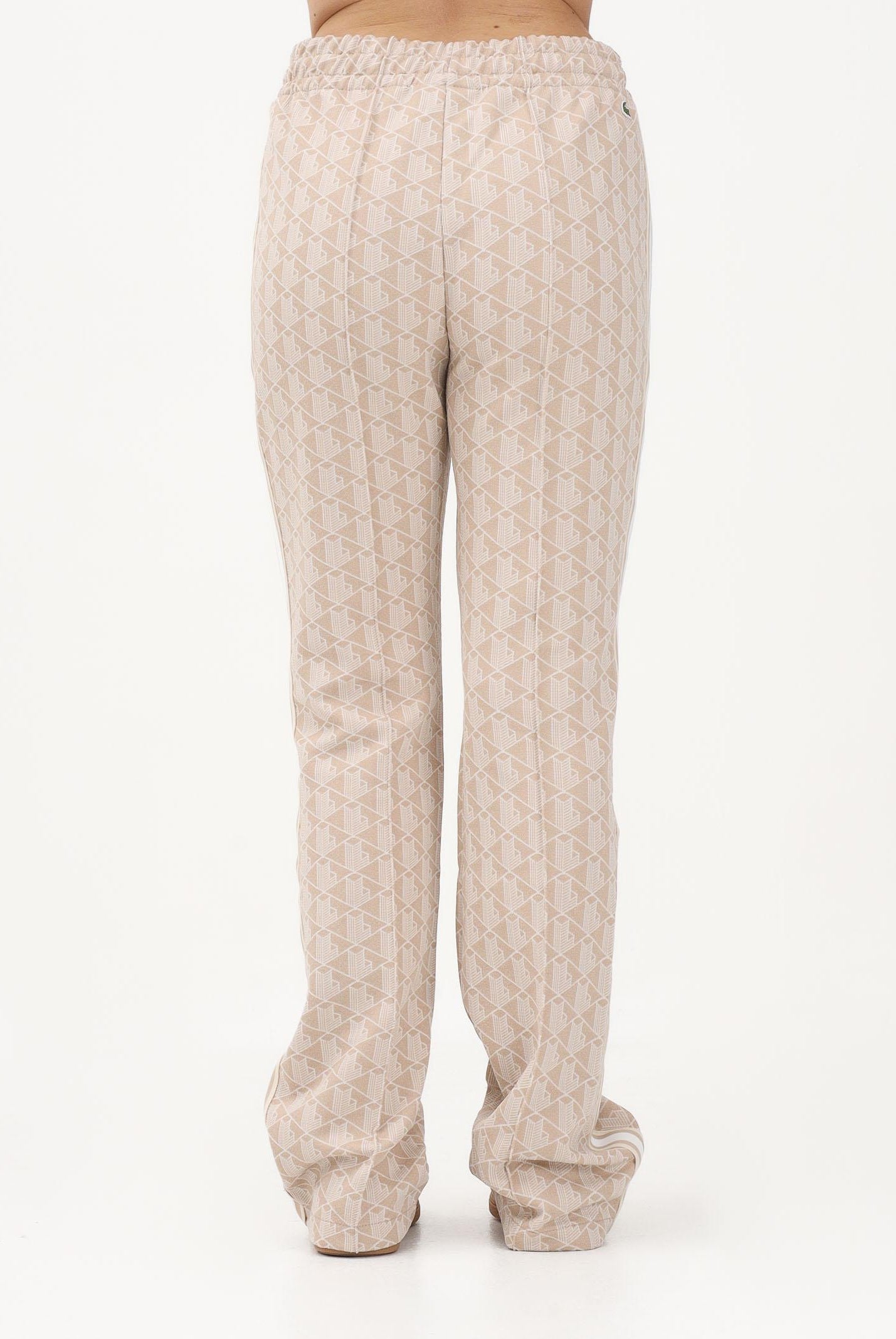 LACOSTE Pantalone sportivo beige da donna con motivo monogram XF9313 8GI LACOSTE
