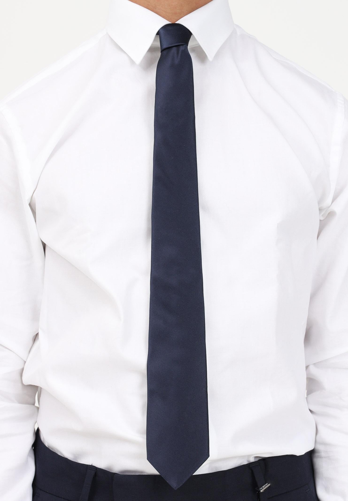 LANVIN Cravatta in seta blu da uomo 1282/1c . LANVIN